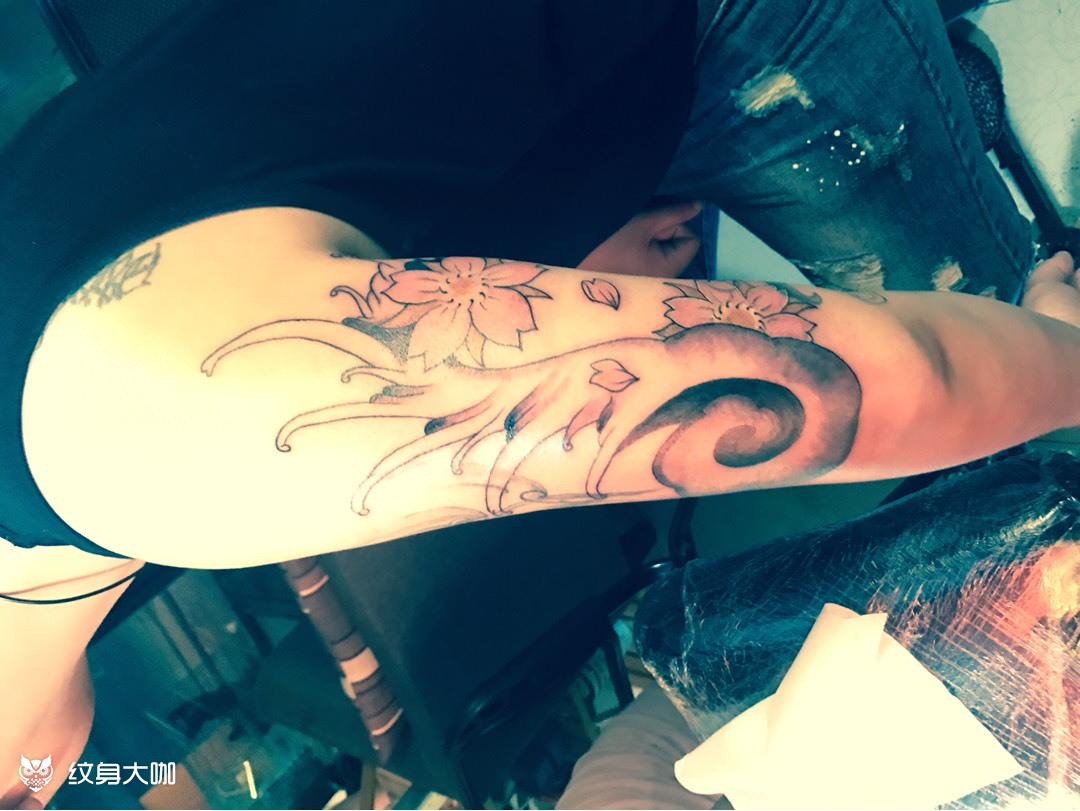 浪,漩涡_纹身图案手稿图片_张的纹身作品集