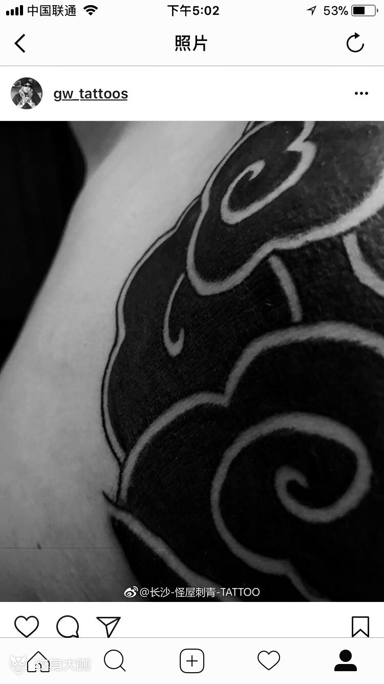 祥云遮盖_纹身图案手稿图片_蝌蚪的纹身作品集