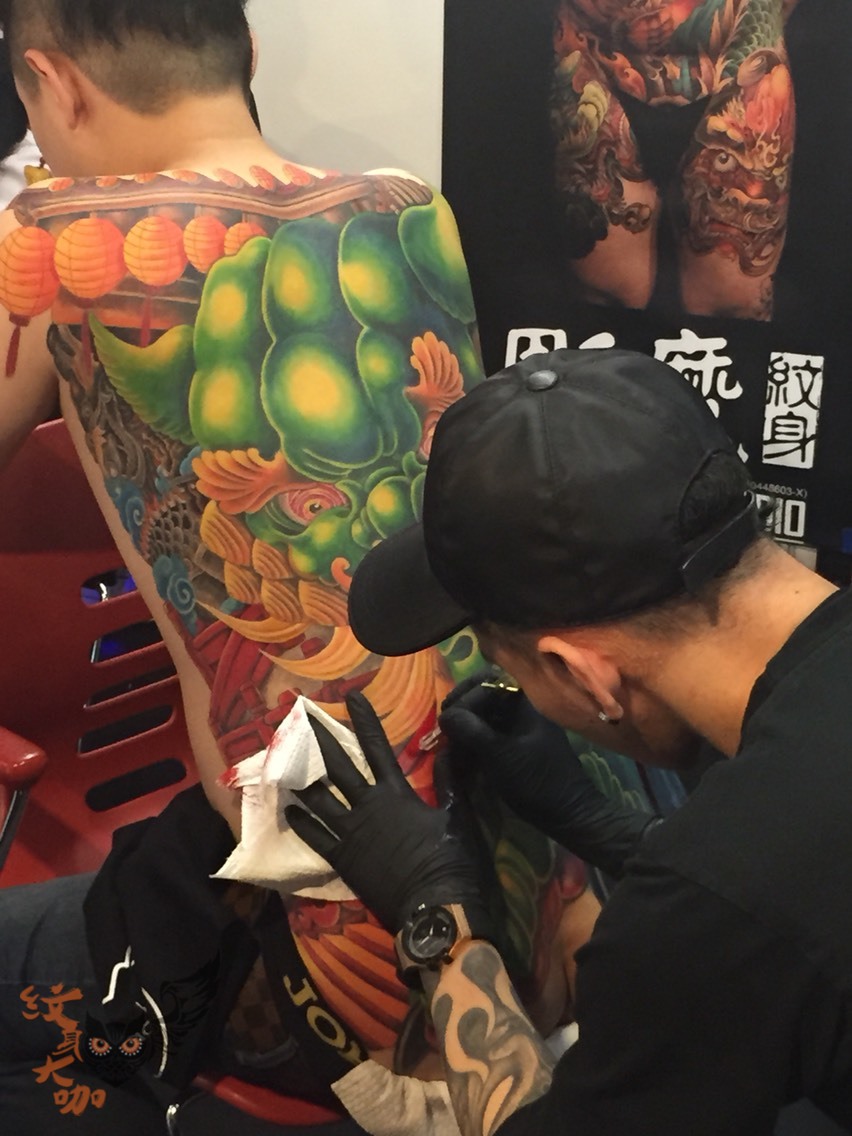 满背_纹身图案手稿图片_易犇的纹身作品集