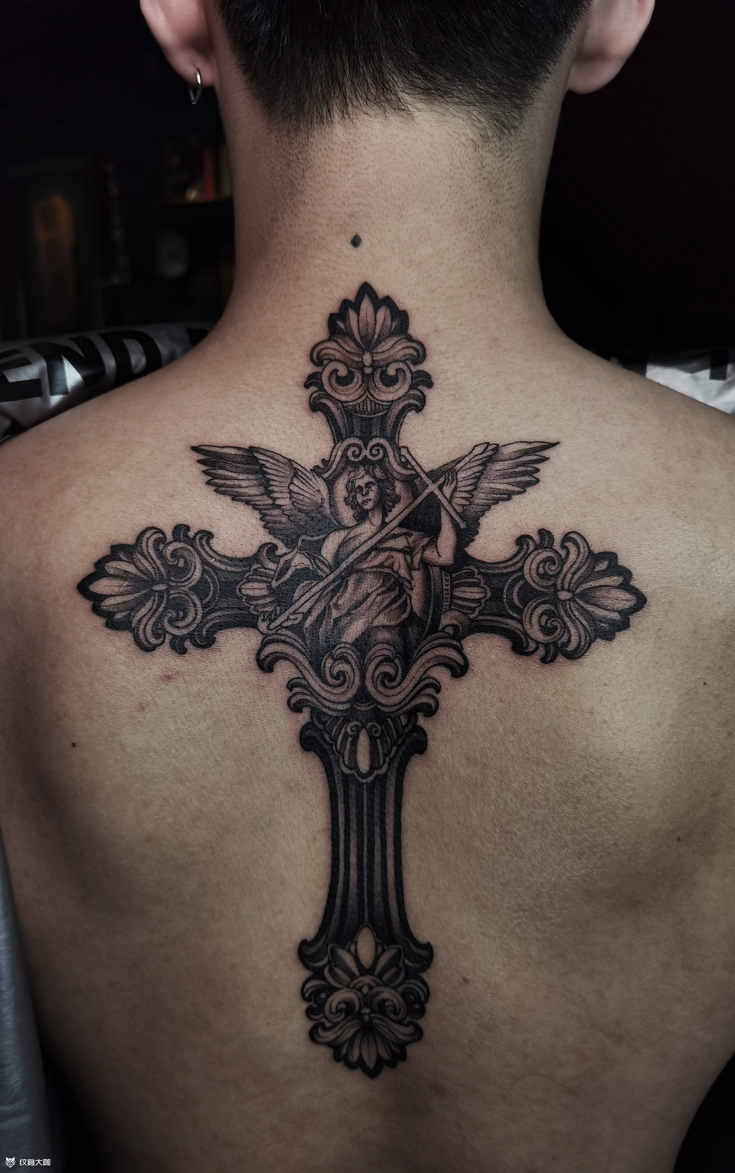 欧美十字架_纹身图案手稿图片_小马gavin的纹身作品集
