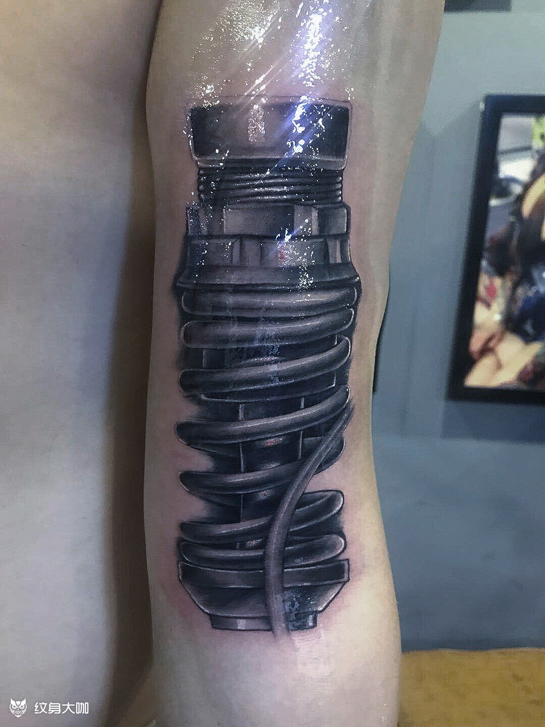 机械臂 _纹身图案手稿图片_吴宪的纹身作品集