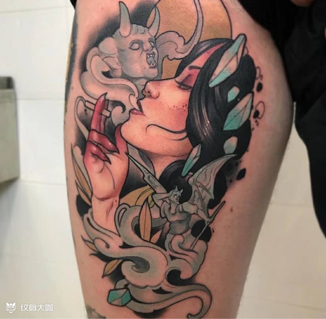 欧美风_纹身图案手稿图片_xy的纹身作品集