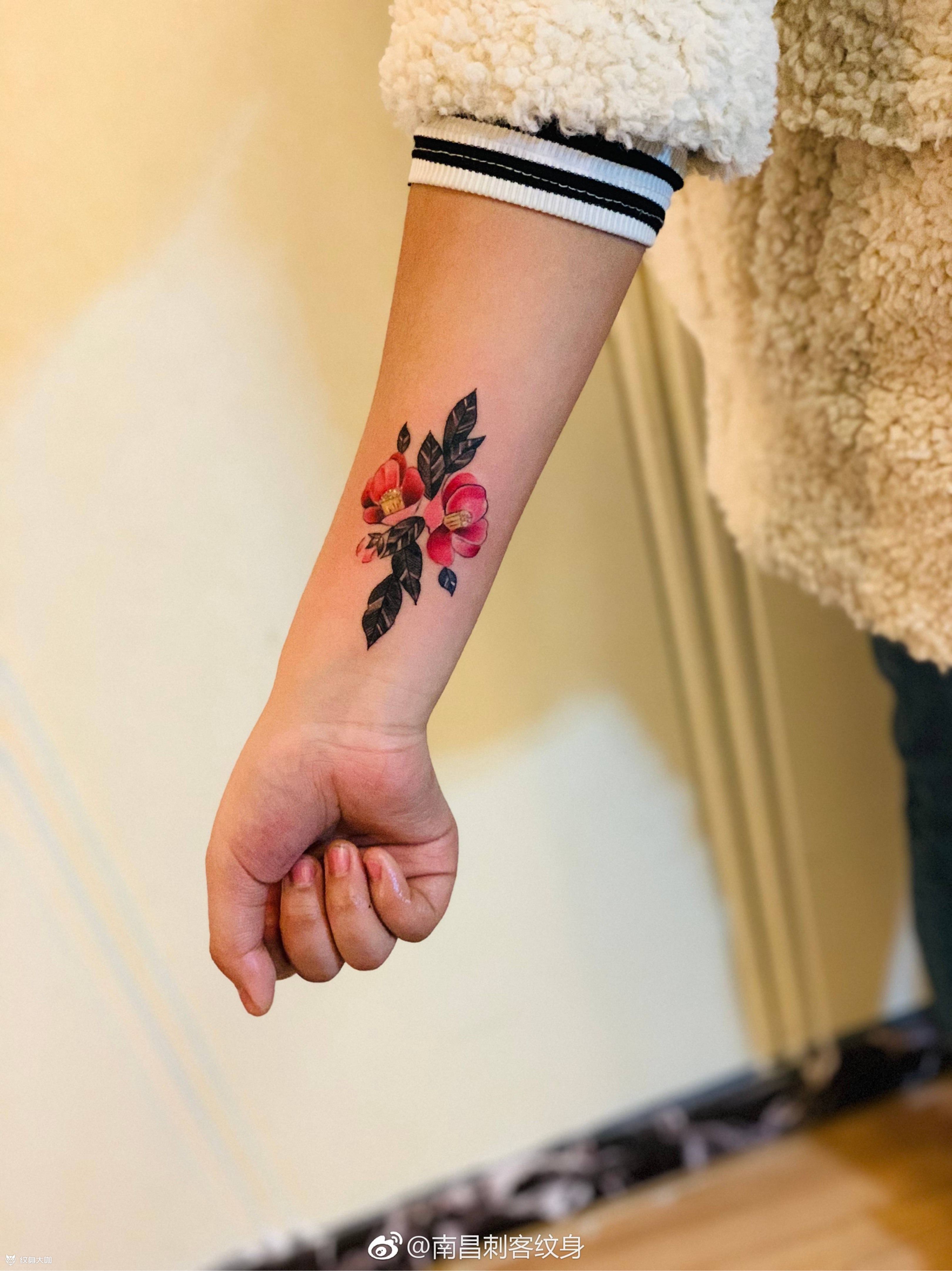 小臂花_纹身图案手稿图片_南昌刺客的纹身作品集