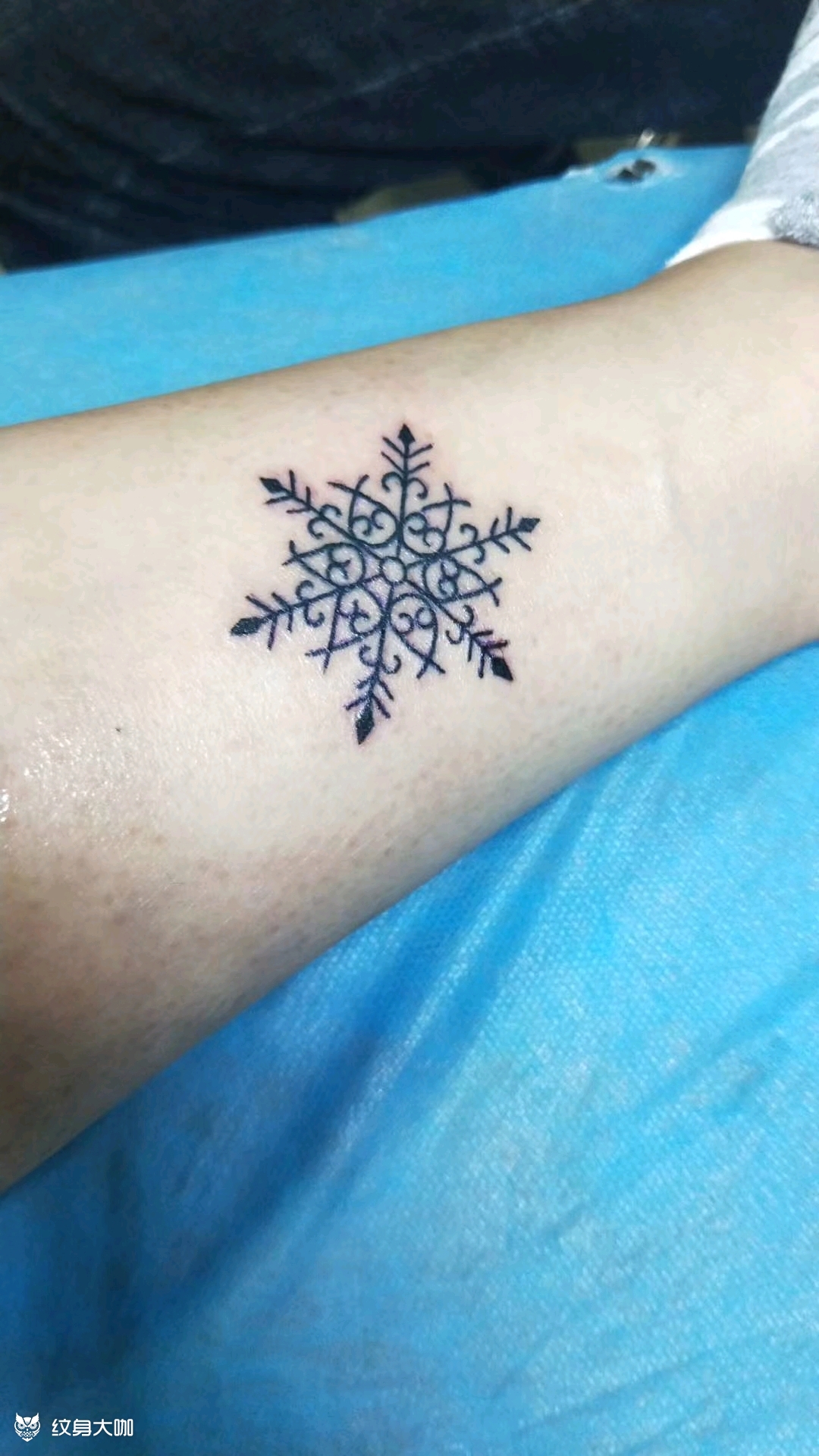 雪花_纹身图案手稿图片_铁永豪的纹身作品集