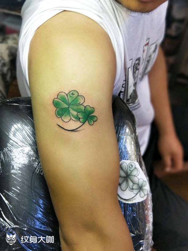 代表幸运的图案纹身图片