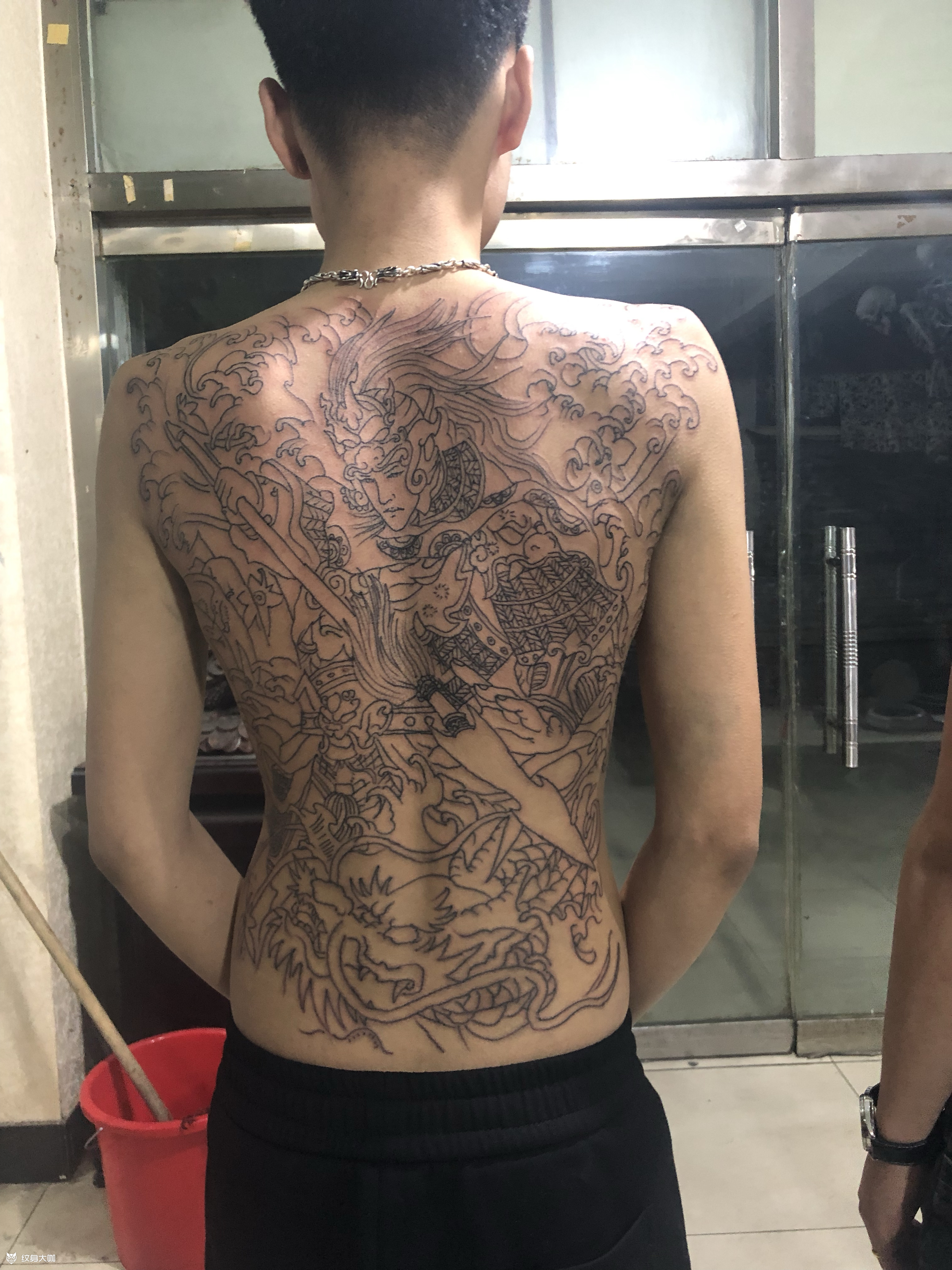 赵云线条_纹身图案手稿图片_徐小明的纹身作品集