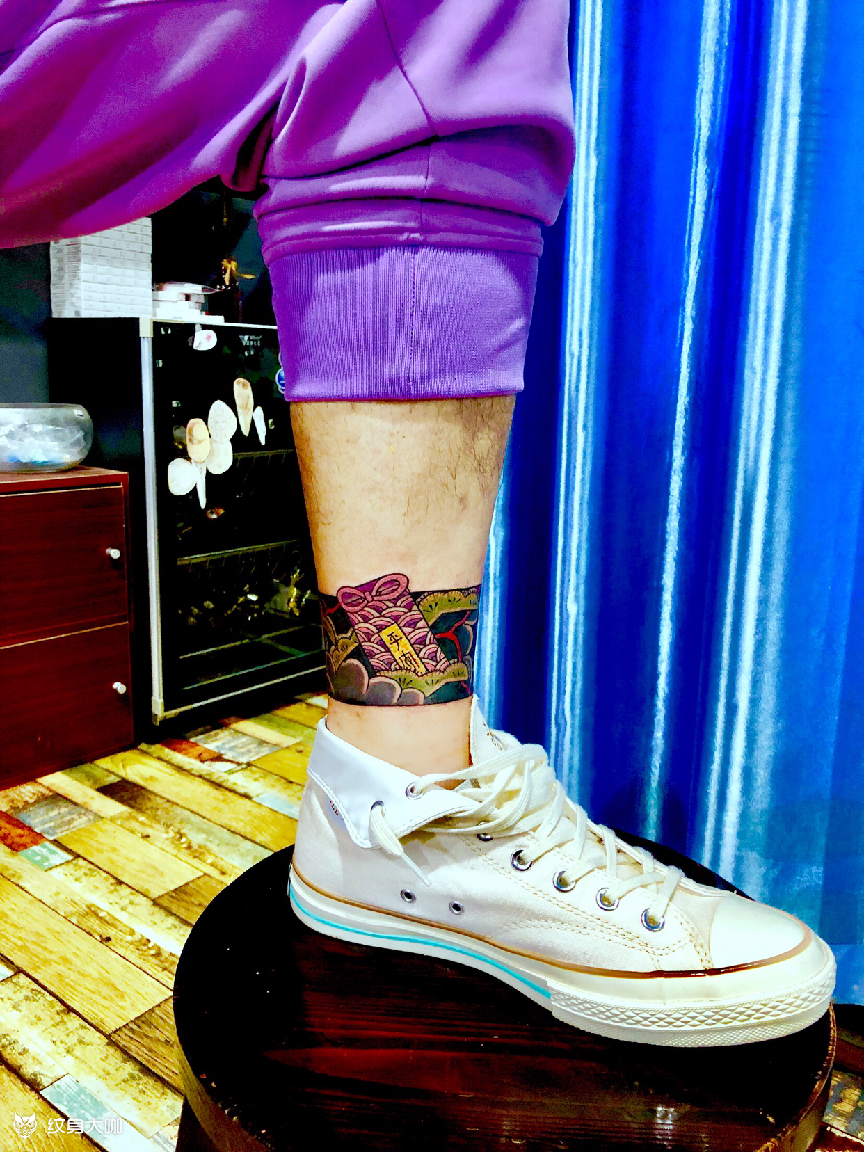 脚环_纹身图案手稿图片_朱训东的纹身作品集