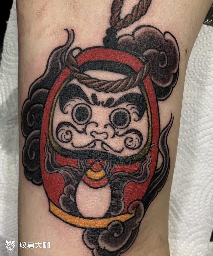 达摩_纹身图案手稿图片_梁冠希的纹身作品集