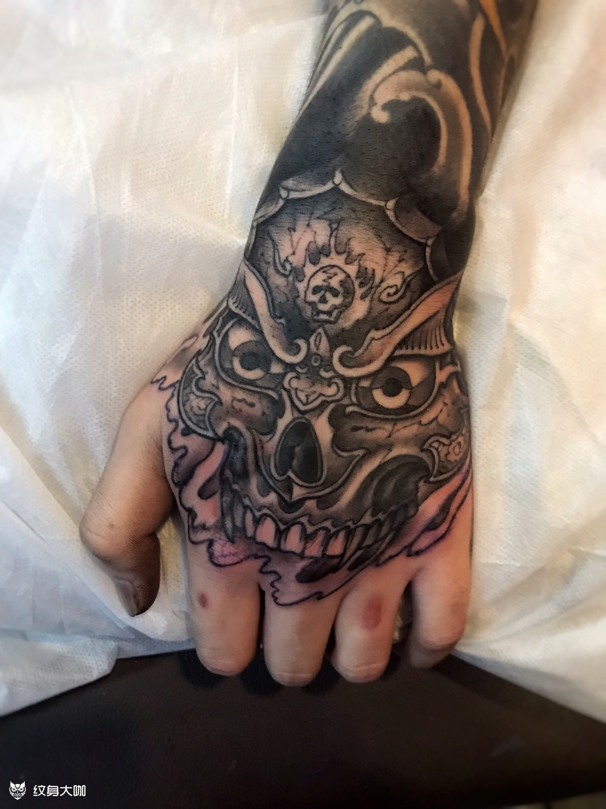 嘎巴拉_纹身图案手稿图片_姜祎的纹身作品集