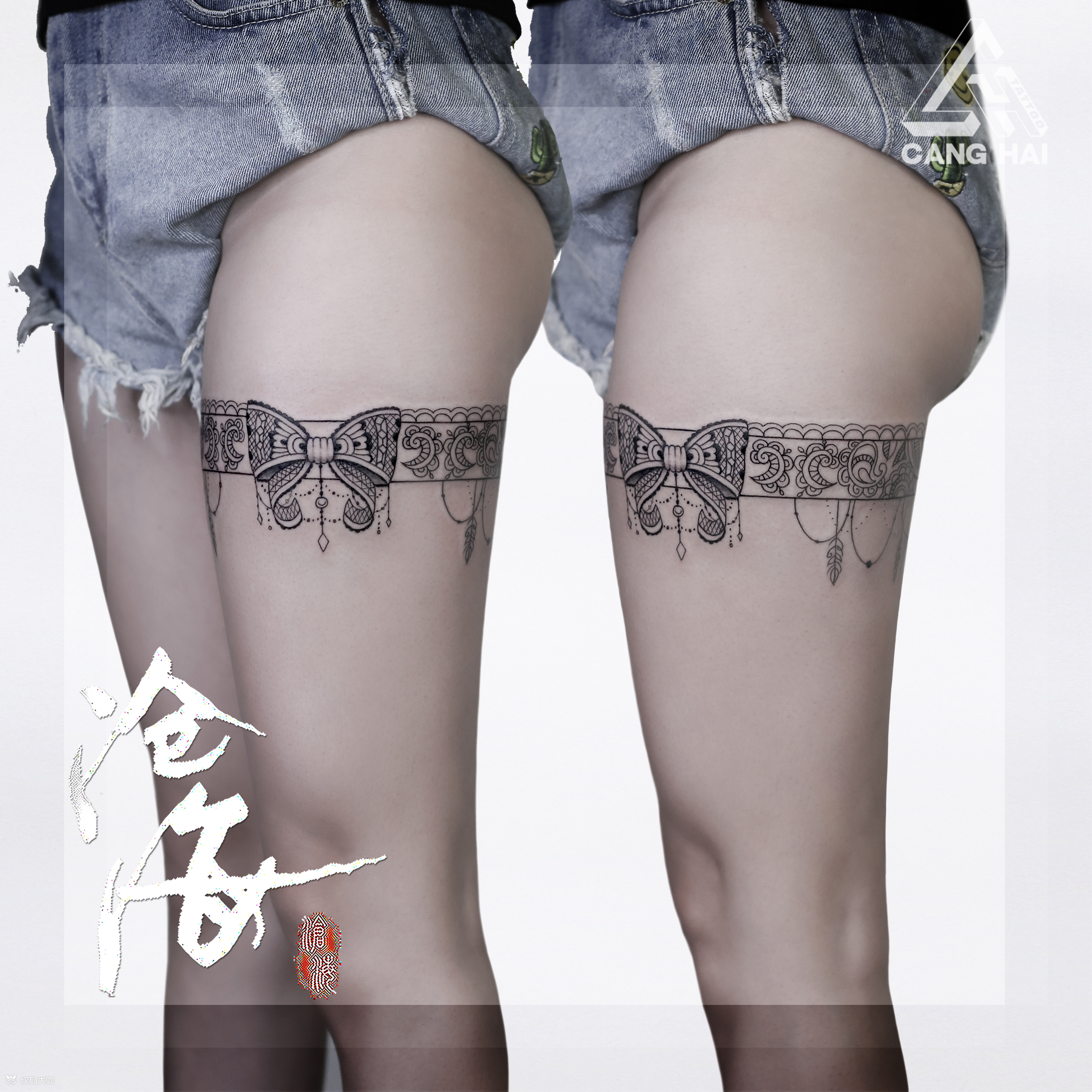 蕾丝_纹身图案手稿图片_沧海-凯的纹身作品集
