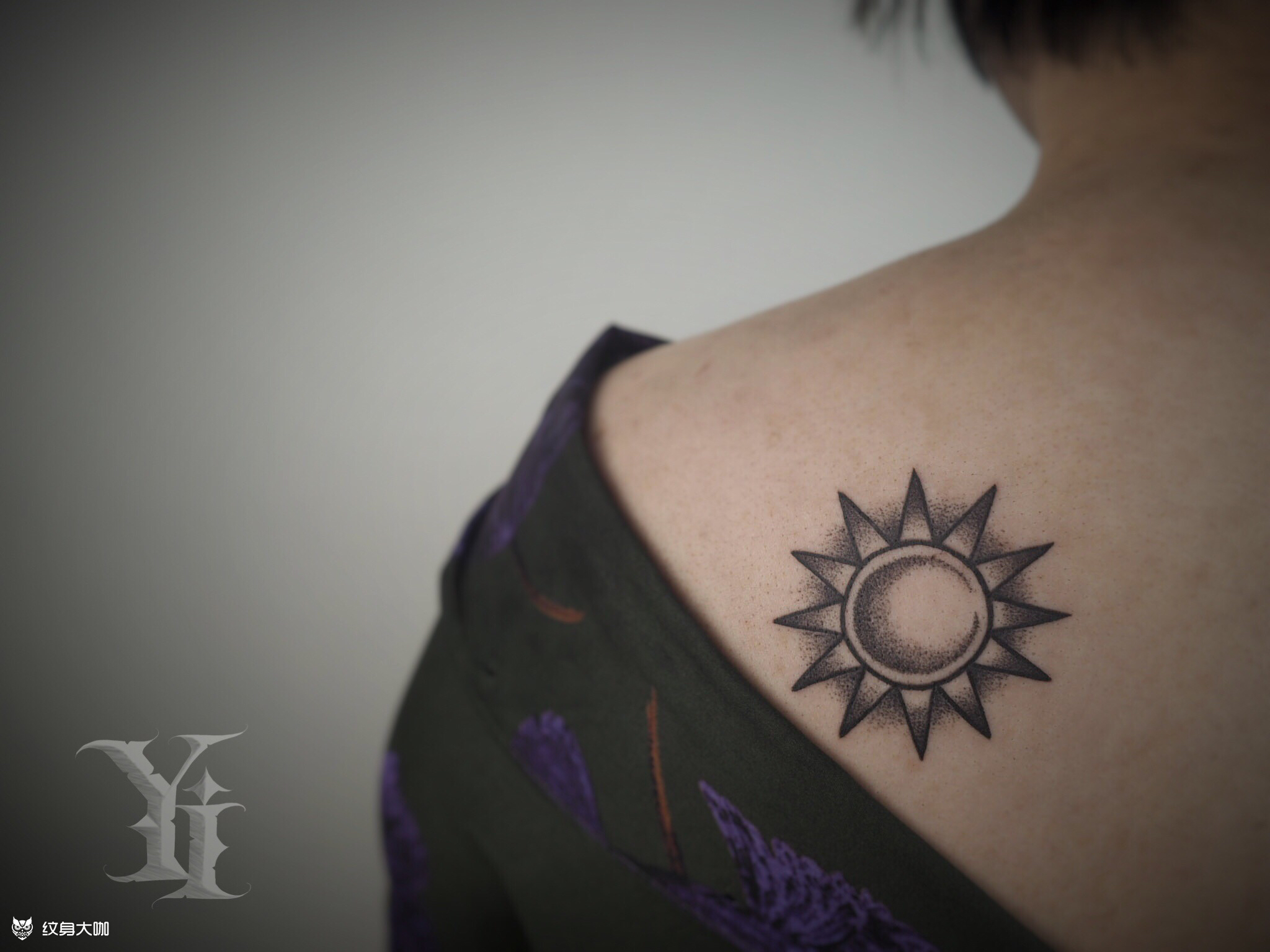 日月_纹身图案手稿图片_夏冰的纹身作品集
