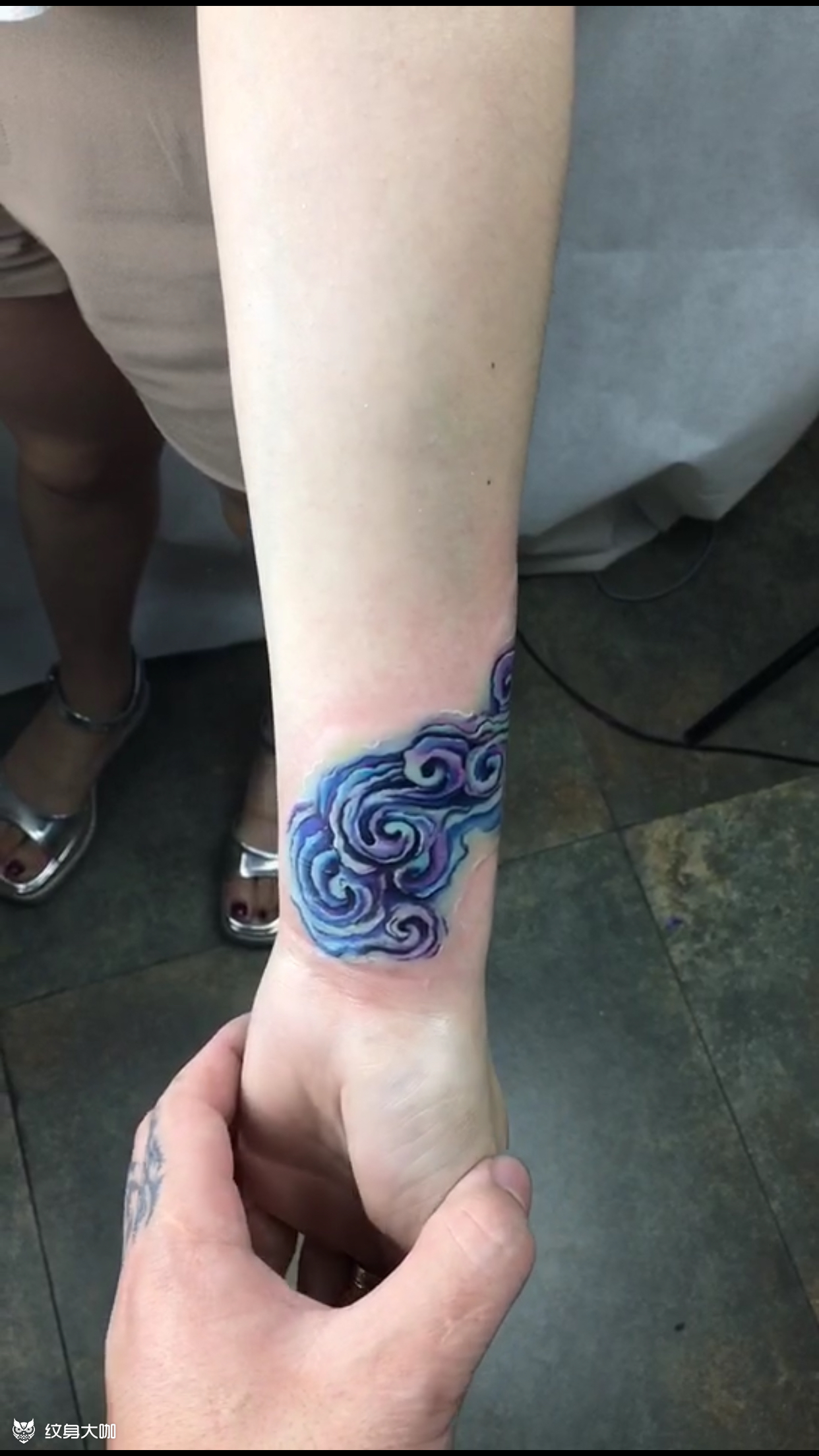 彩虹样云_纹身图案手稿图片_章齐的纹身作品集