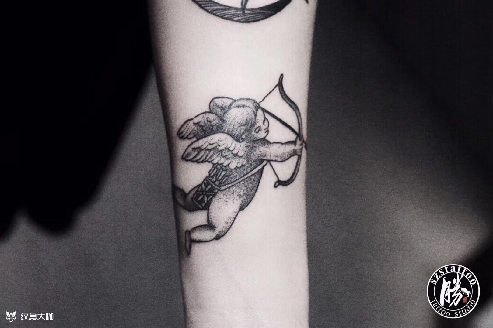 【丘比特】_纹身图案手稿图片_荣胜的纹身作品集