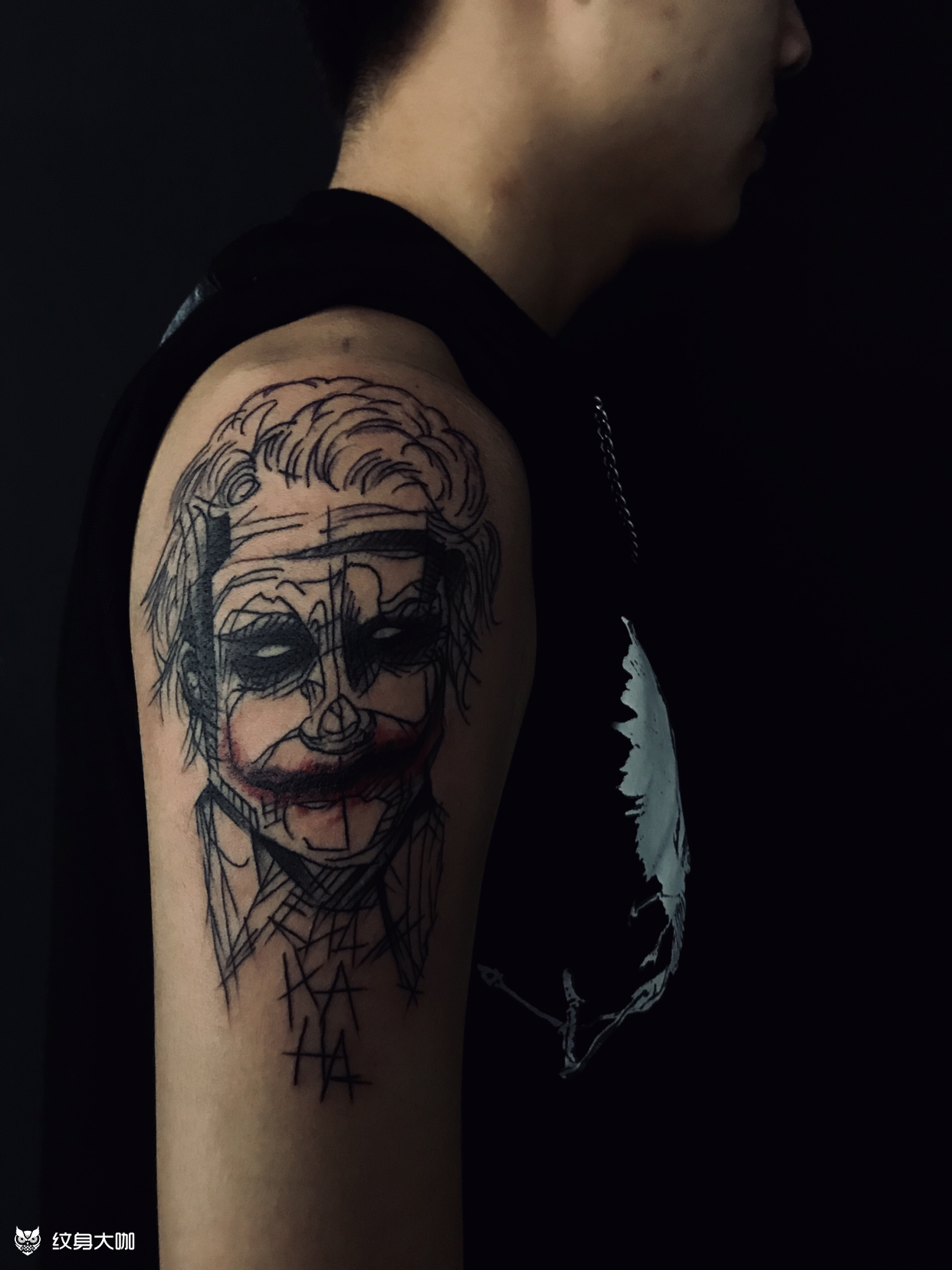 小丑_纹身图案手稿图片_ 子 的纹身作品集