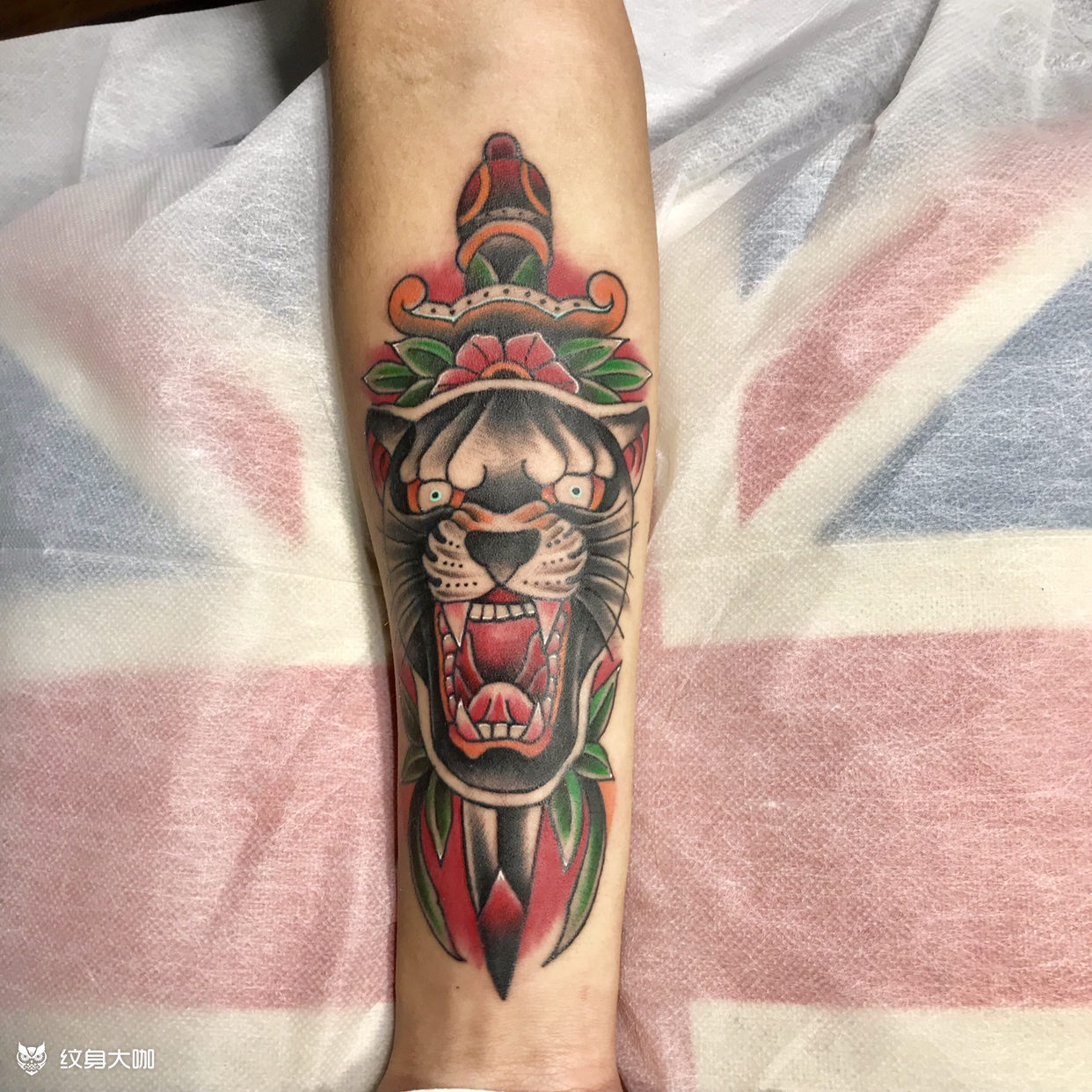 豹子头_纹身图案手稿图片_针匠的纹身作品集