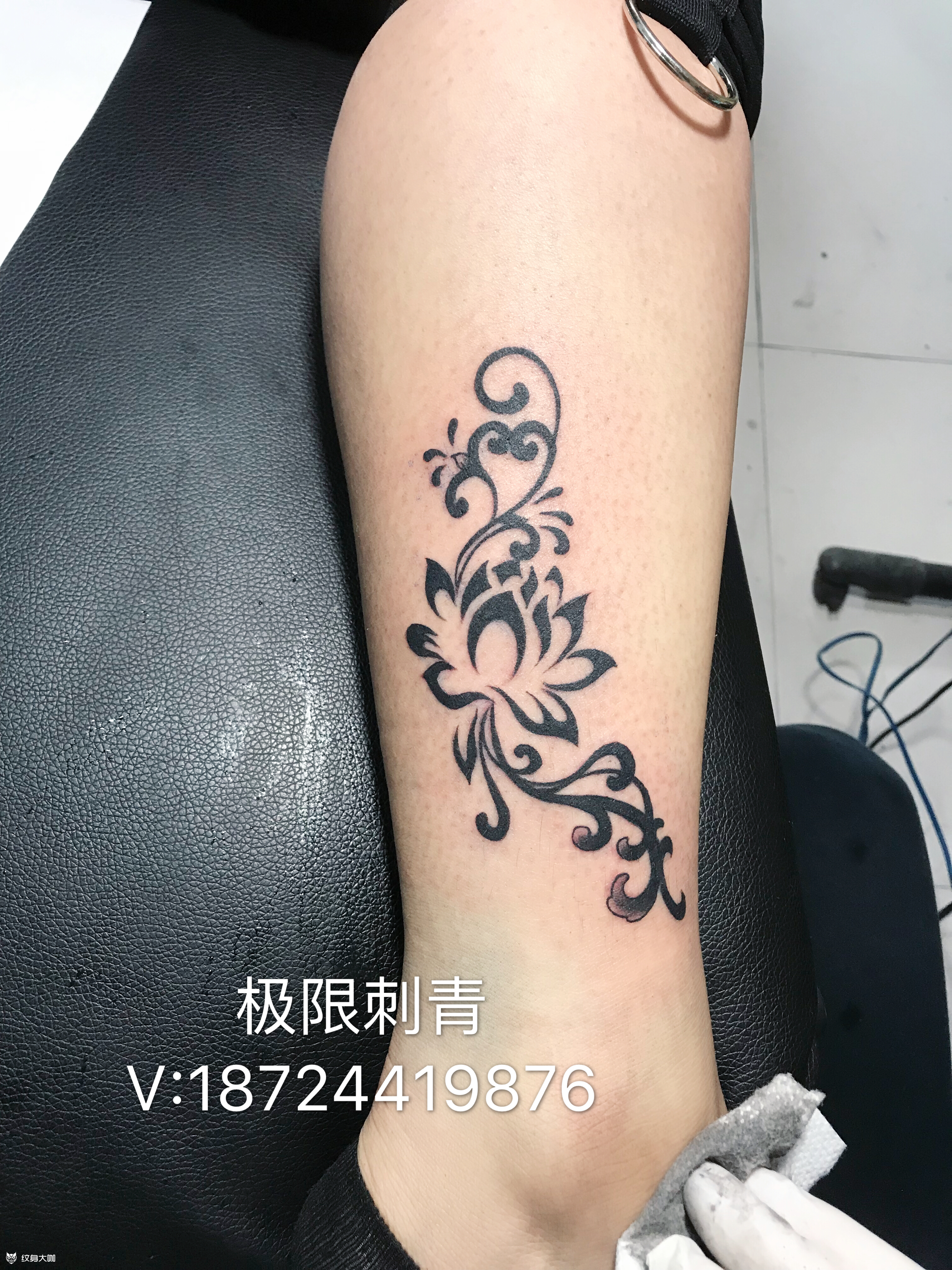 脚环图腾_纹身图案手稿图片_王龙的纹身作品集