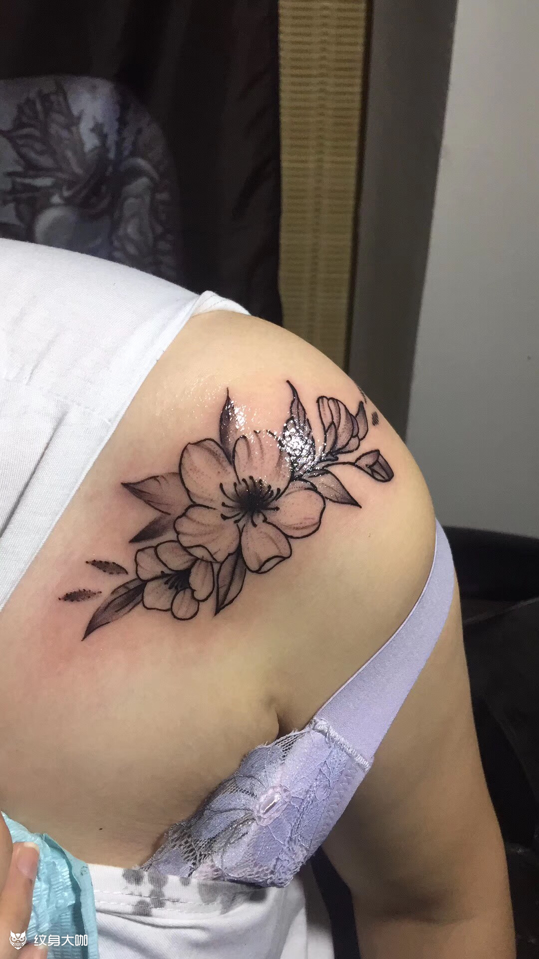 素花花卉_纹身图案手稿图片_黎超的纹身作品集