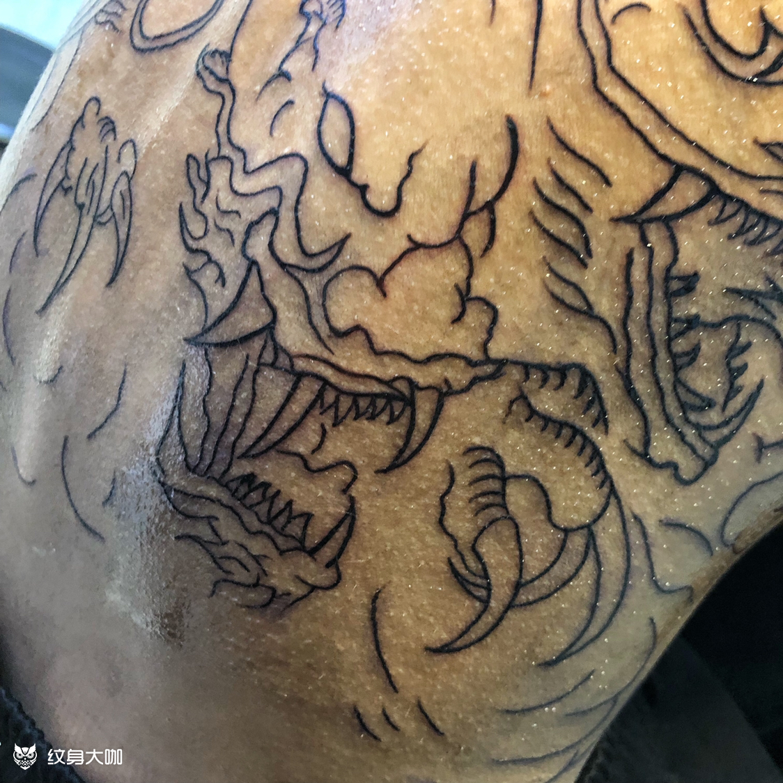 九龙拉棺线条_纹身吧社区 - 纹身大咖