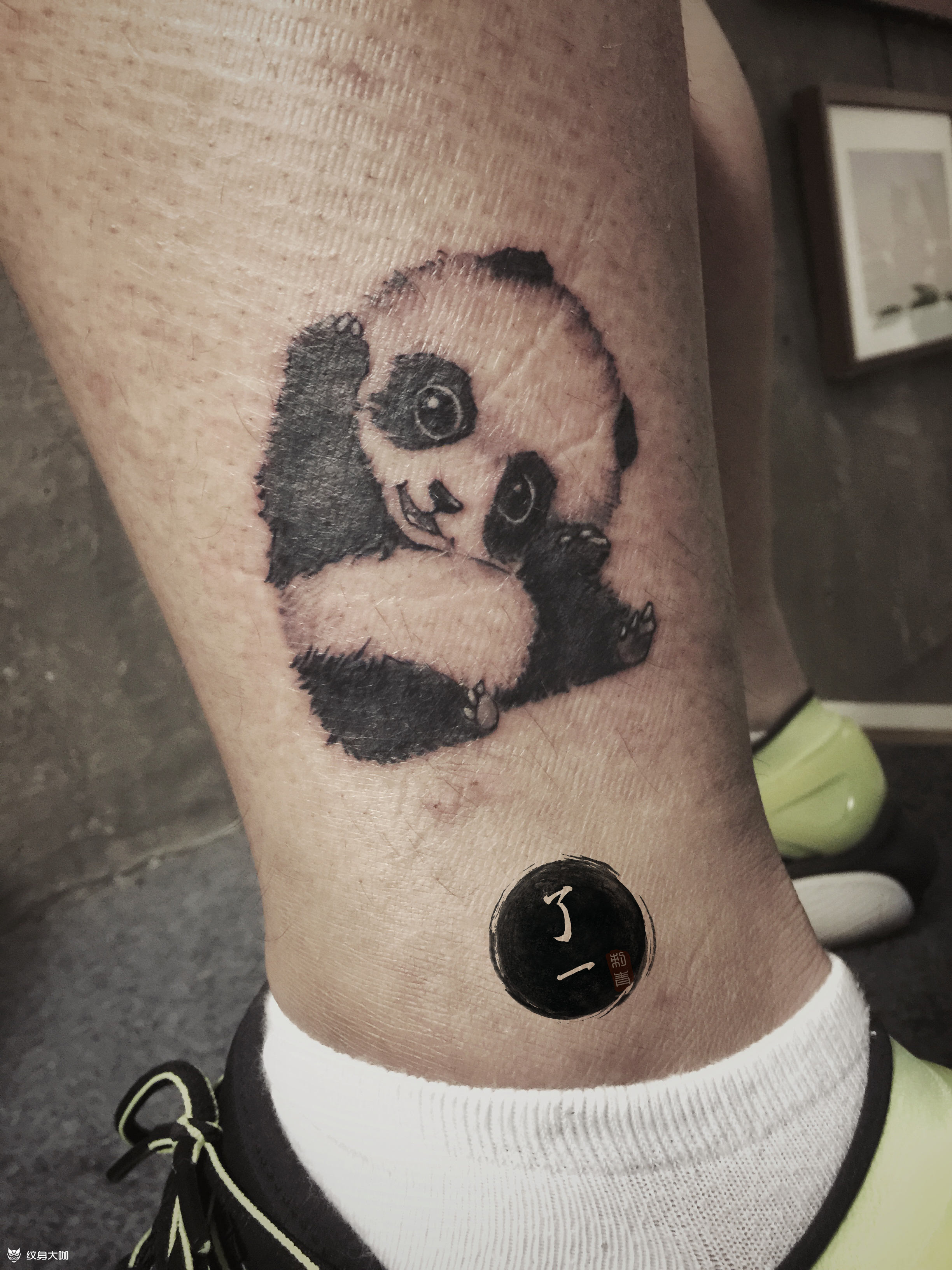 小熊猫_纹身图案手稿图片_天骏的纹身作品集