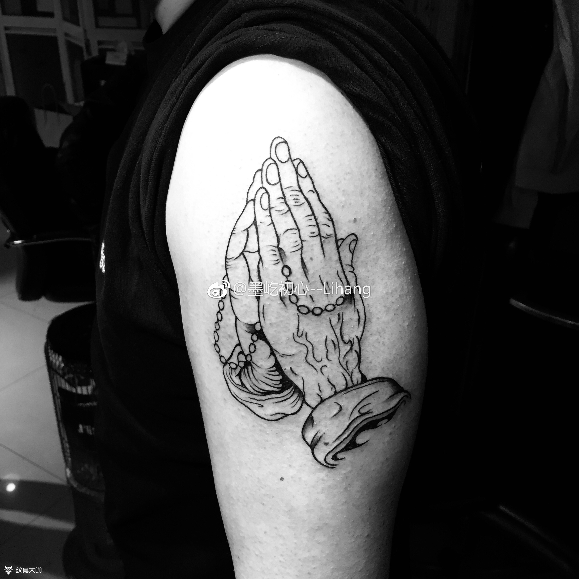 佛手_纹身图案手稿图片_李航的纹身作品集