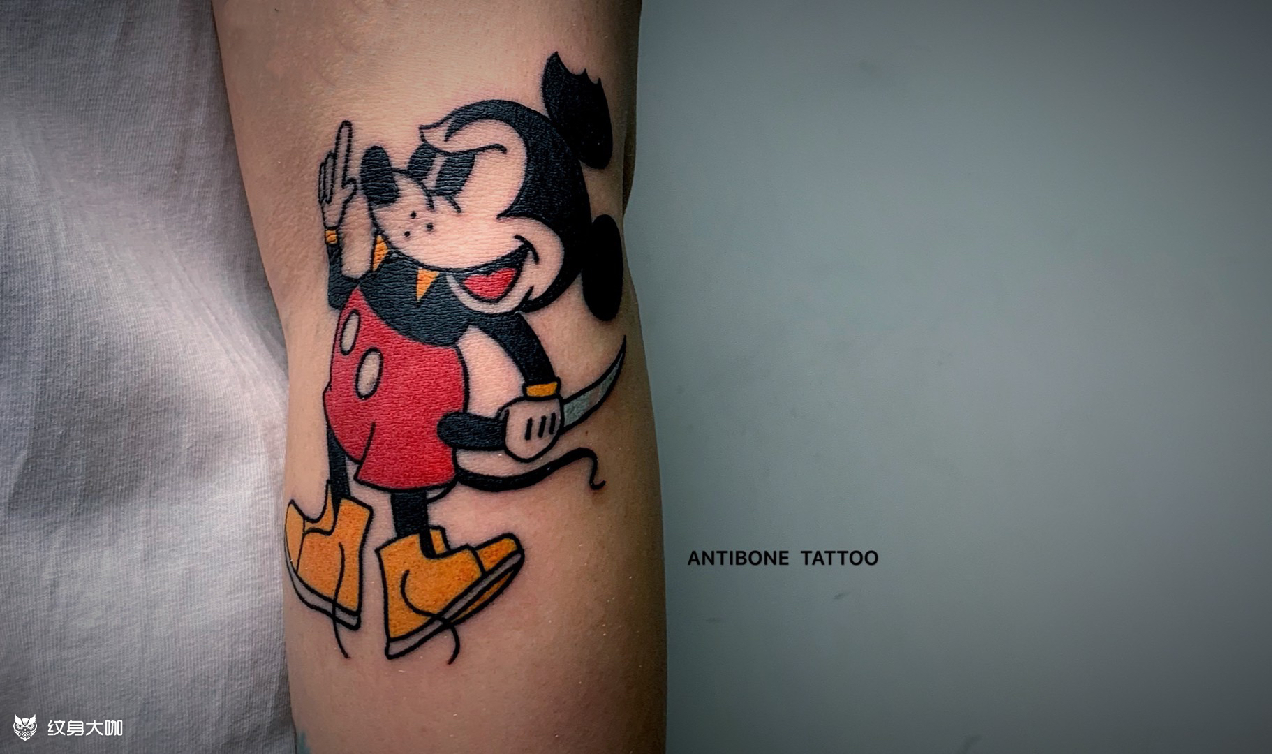 米奇#_纹身图案手稿图片_lee的纹身作品集