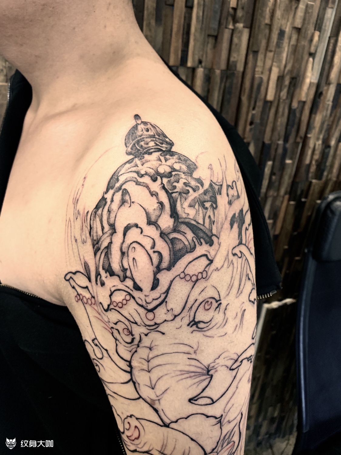 象神 未完成_纹身图案手稿图片_徐慧雯的纹身作品集