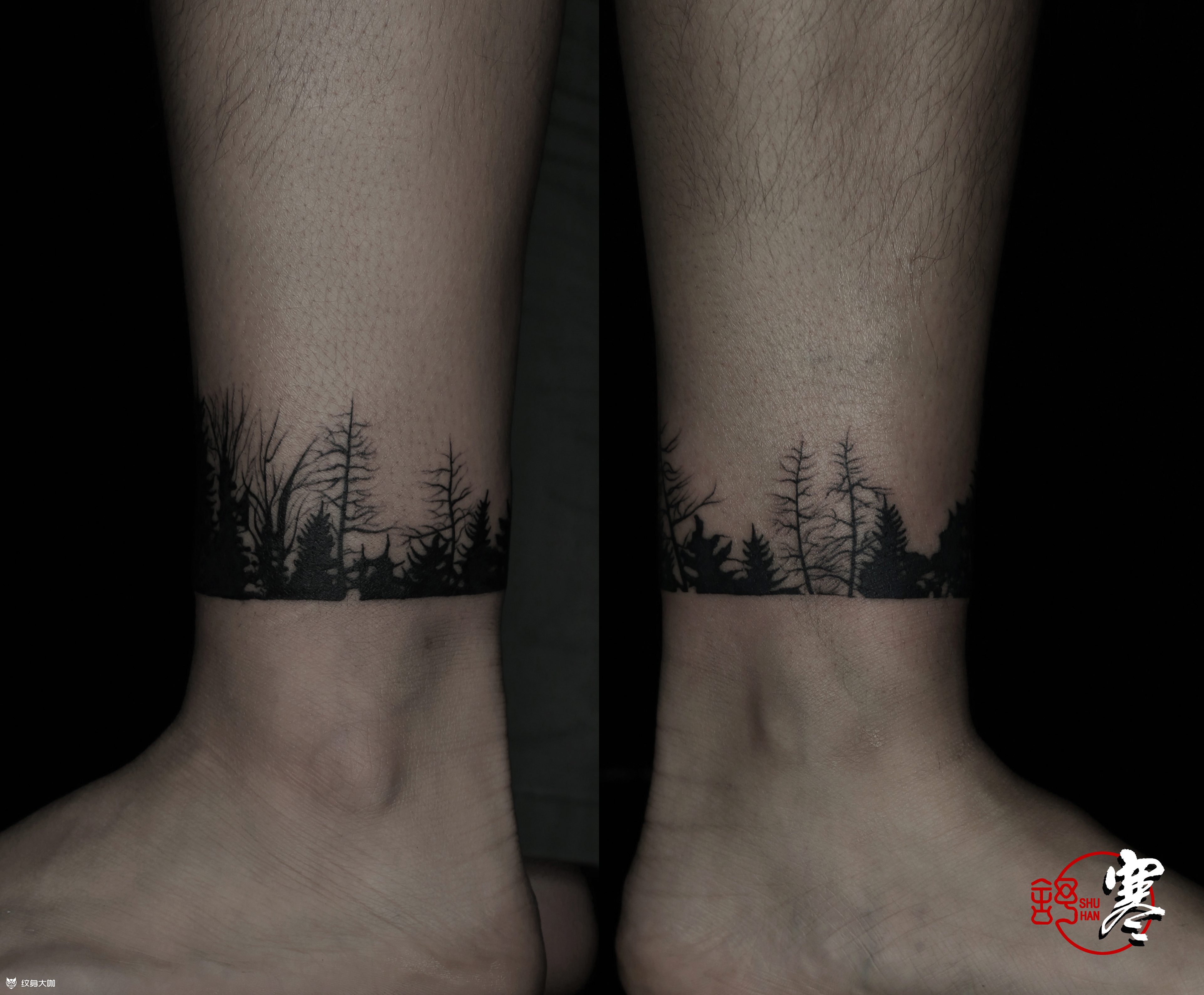 暗黑森林_纹身图案手稿图片_舒寒的纹身作品集