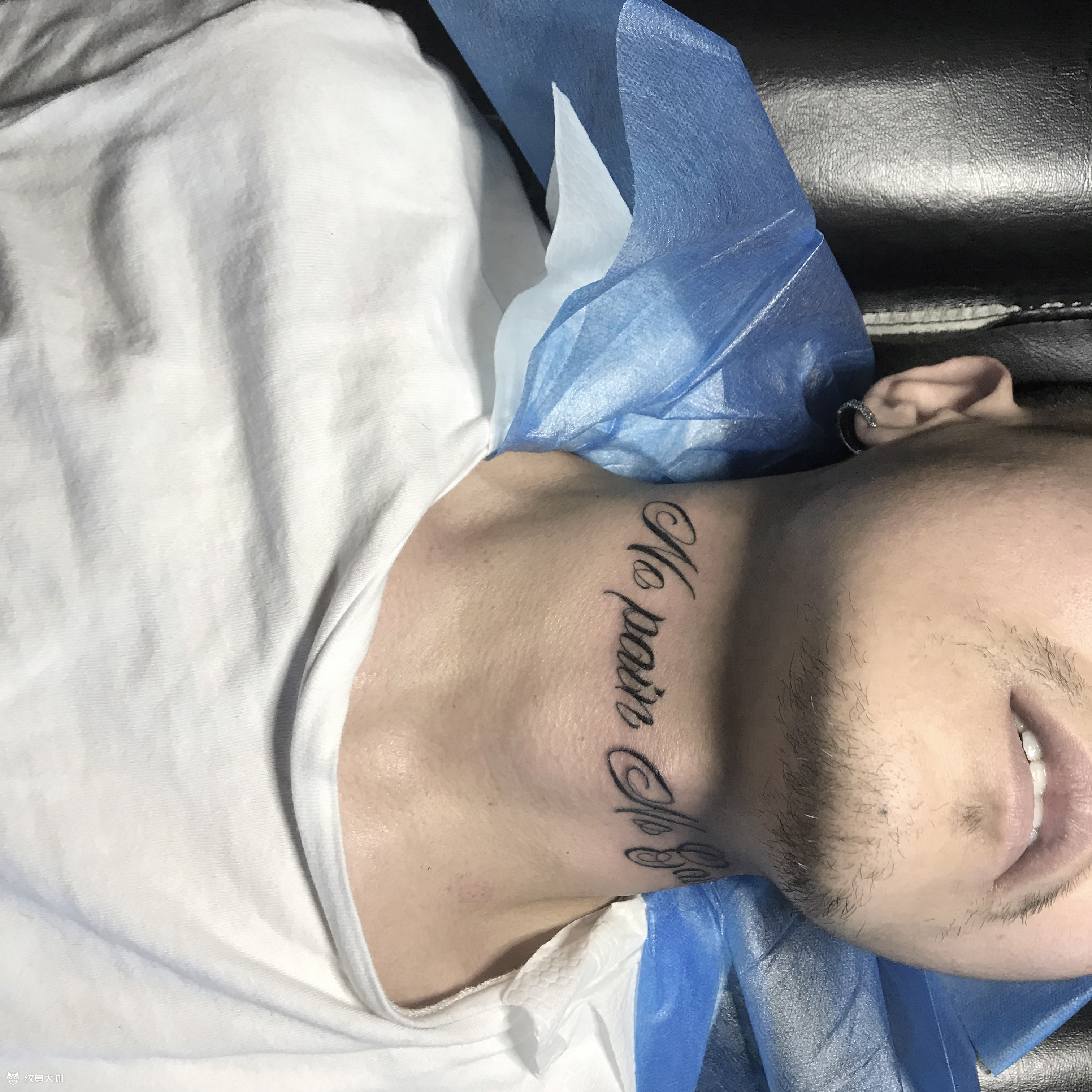 脖子英文_纹身图案手稿图片_张鹏的纹身作品集