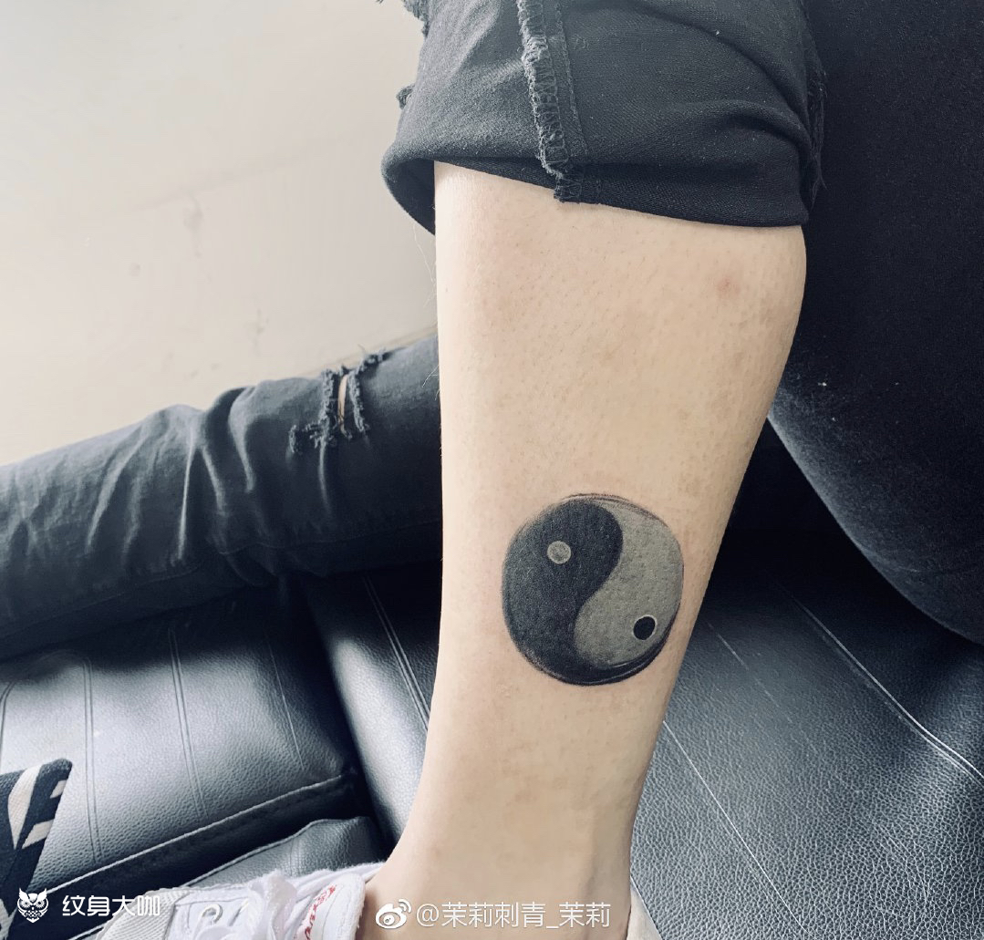 太极_纹身图案手稿图片_茉莉的纹身作品集