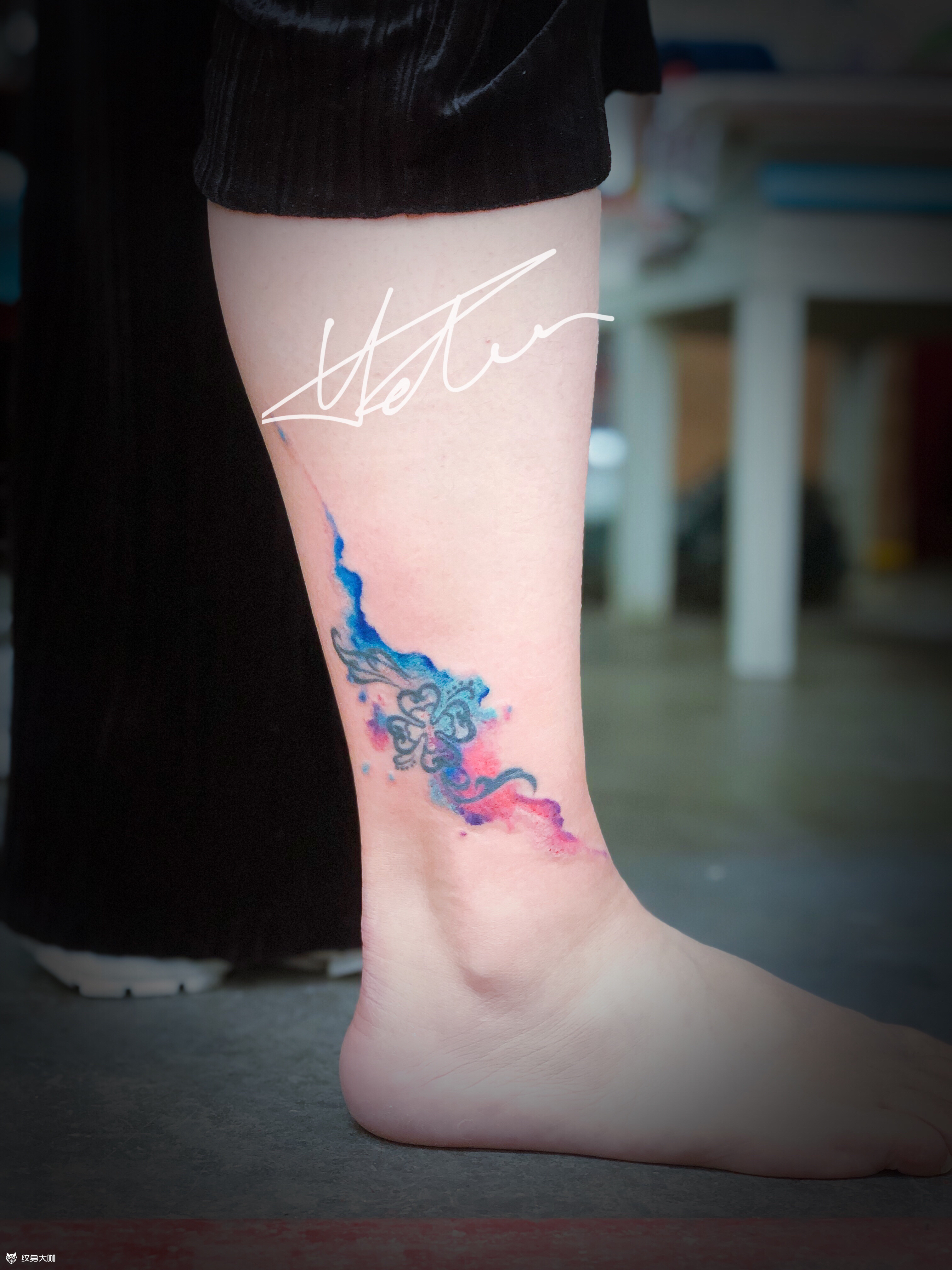 彩色晕染_纹身图案手稿图片_李慧的纹身作品集