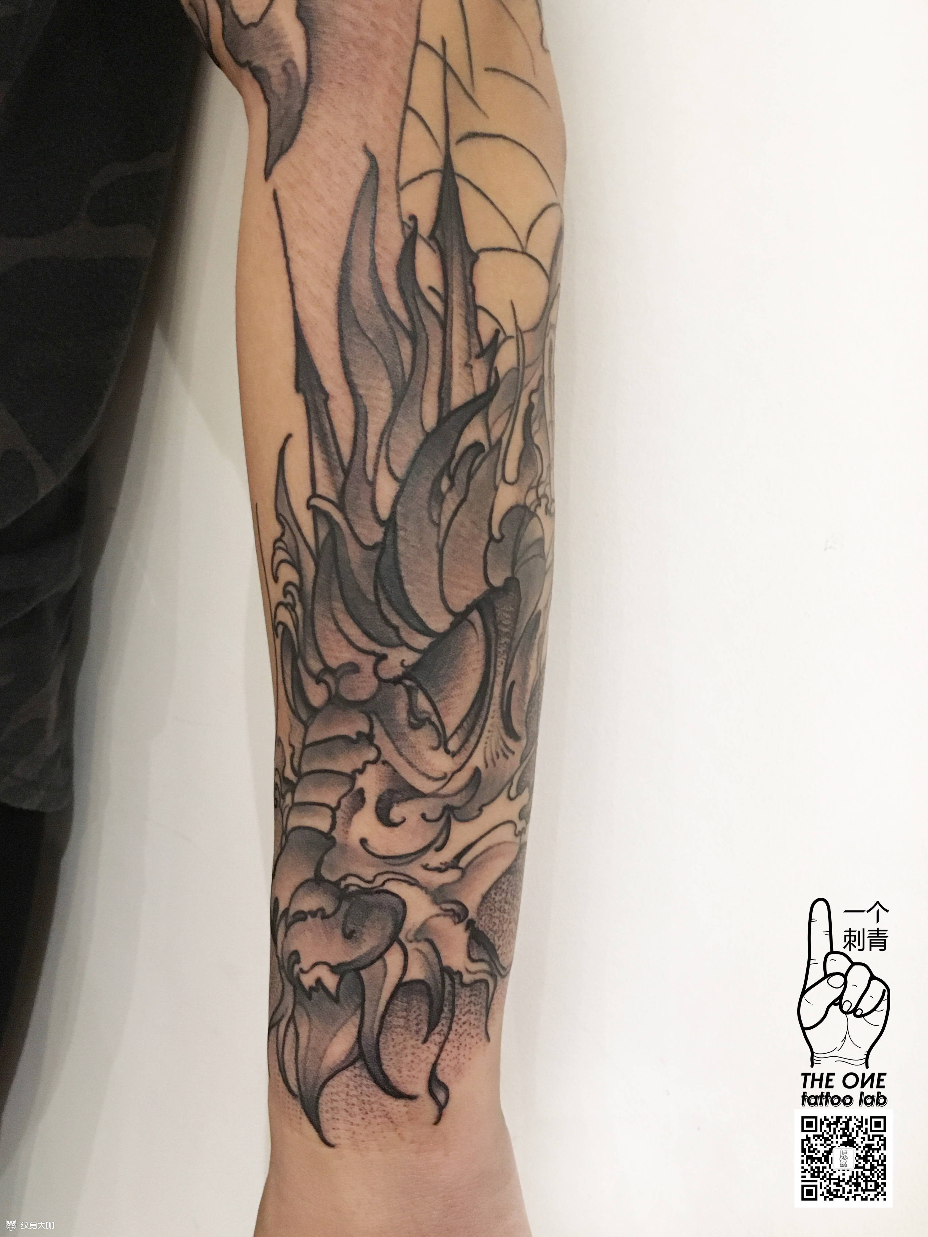 龙_纹身图案手稿图片_法海的纹身作品集