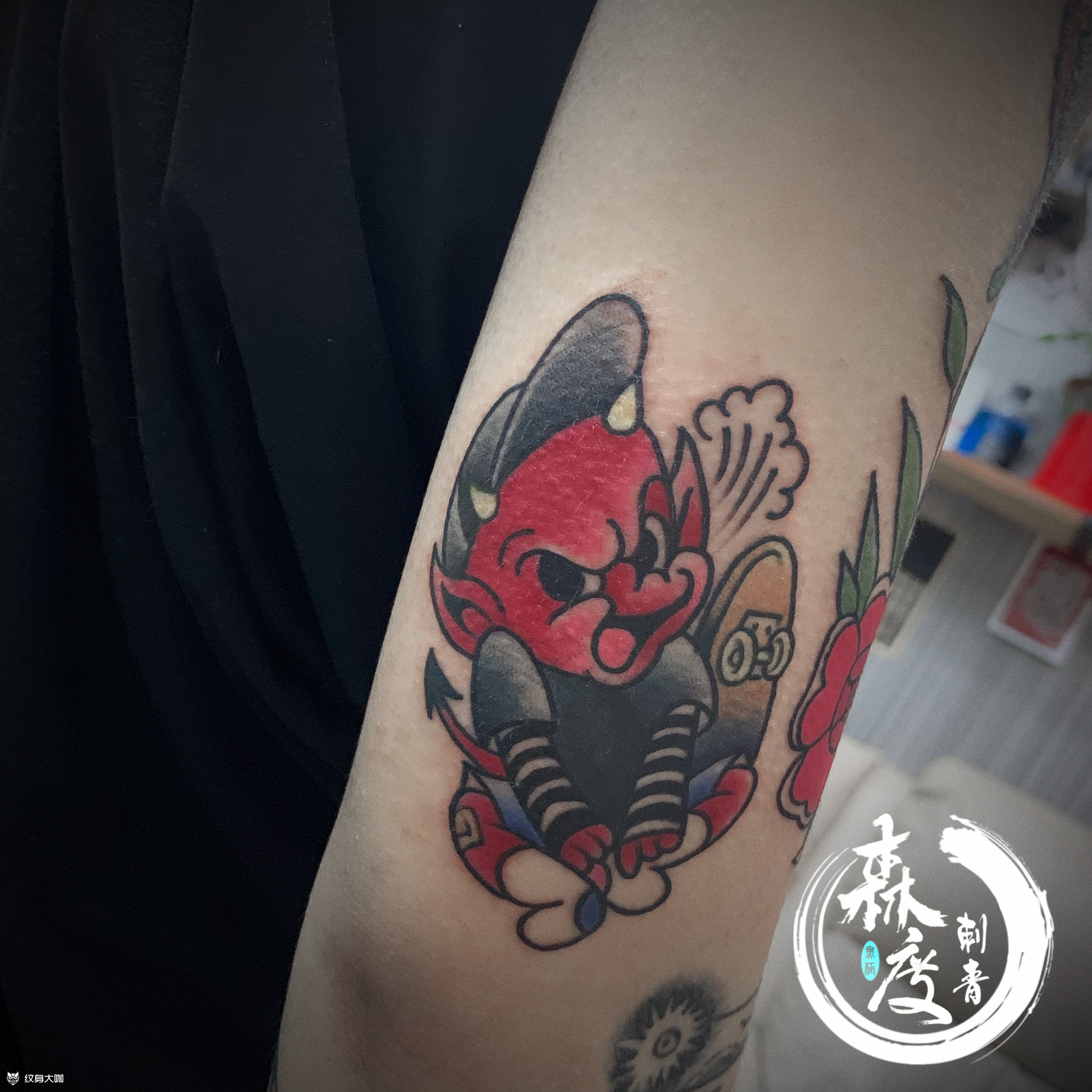 小恶魔_纹身图案手稿图片_vx 471392979的纹身作品集