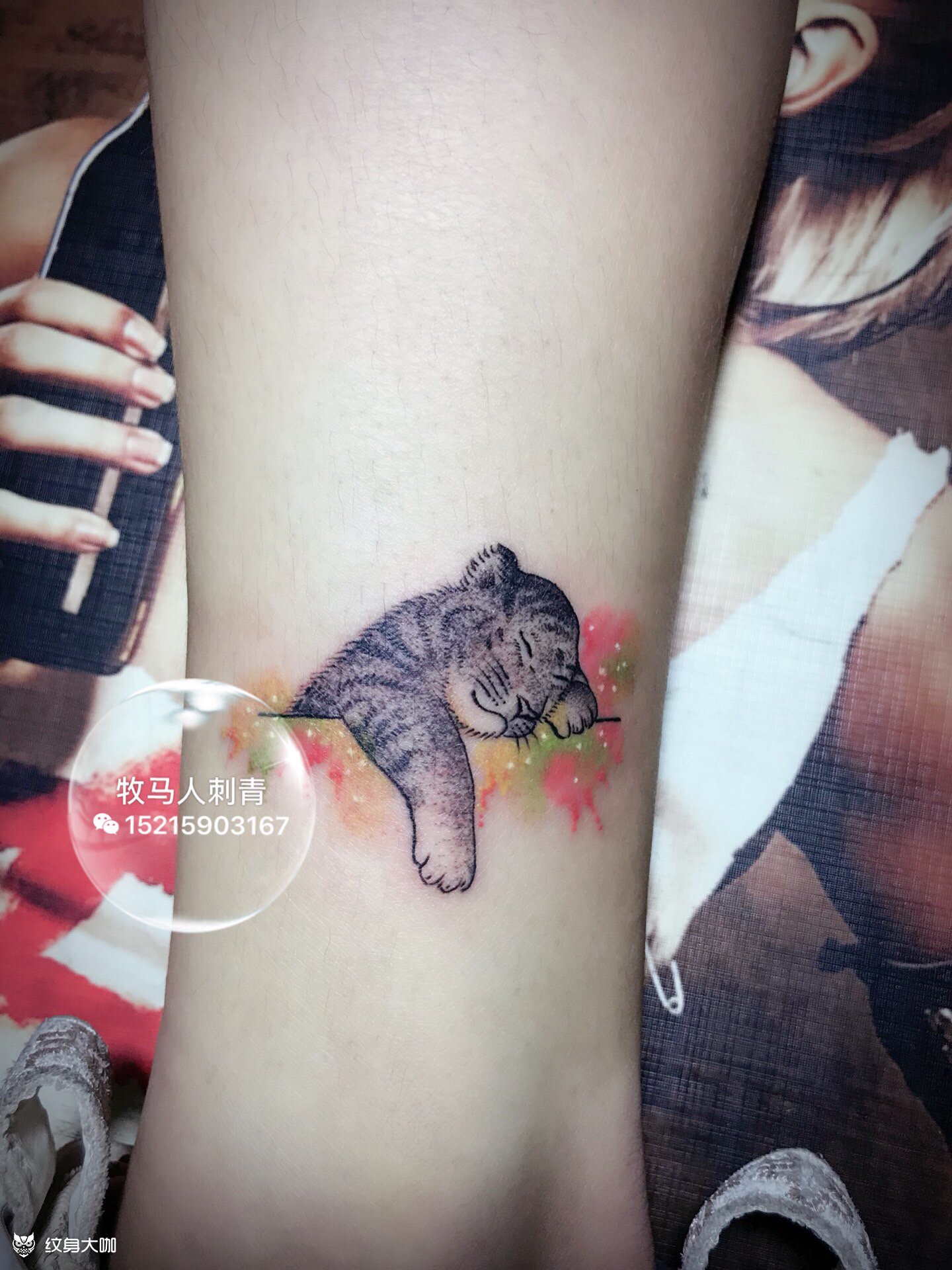 小老虎_纹身图案手稿图片_峰哥的纹身作品集