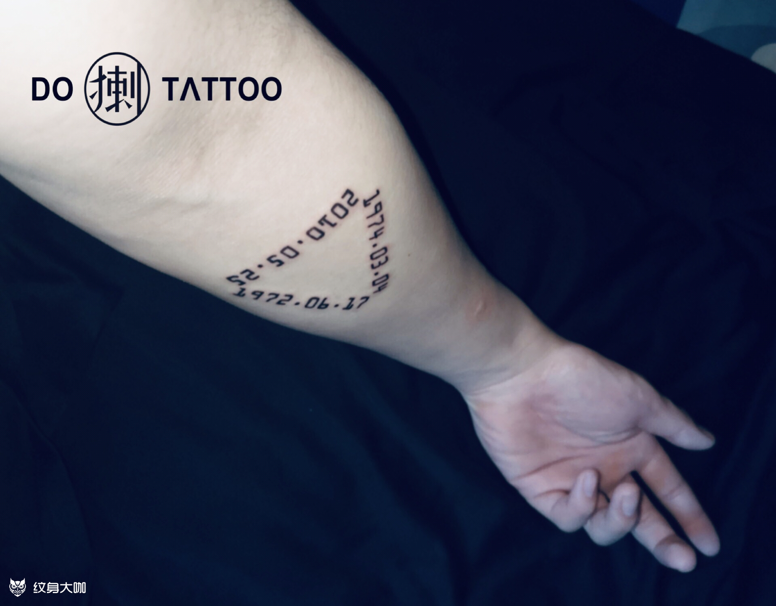 生日,三角形_纹身图案手稿图片_胡煜钟的纹身作品集