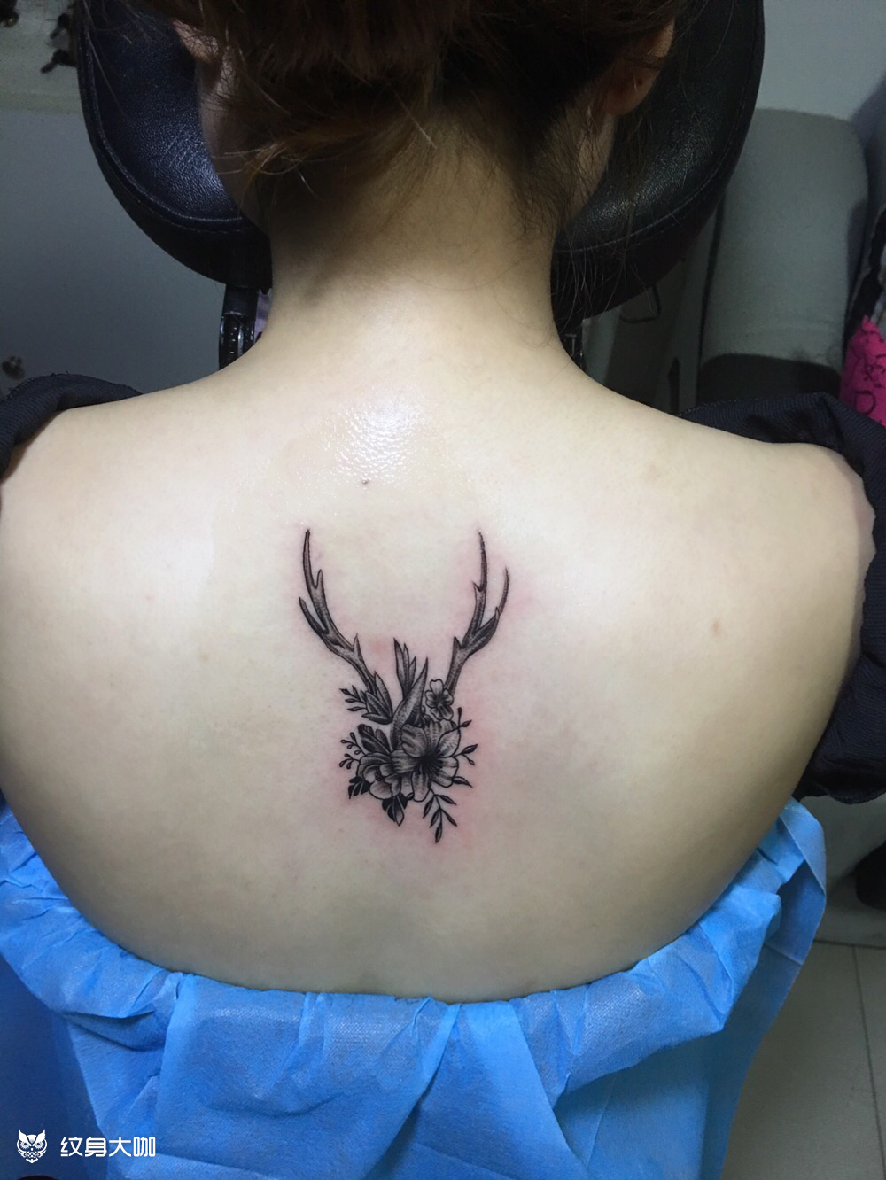 鹿角纹身