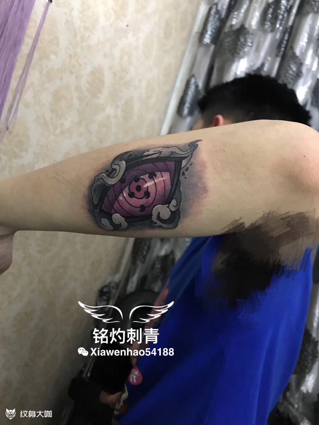 火影勾玉小臂_纹身图案手稿图片_长乐文浩的纹身作品集