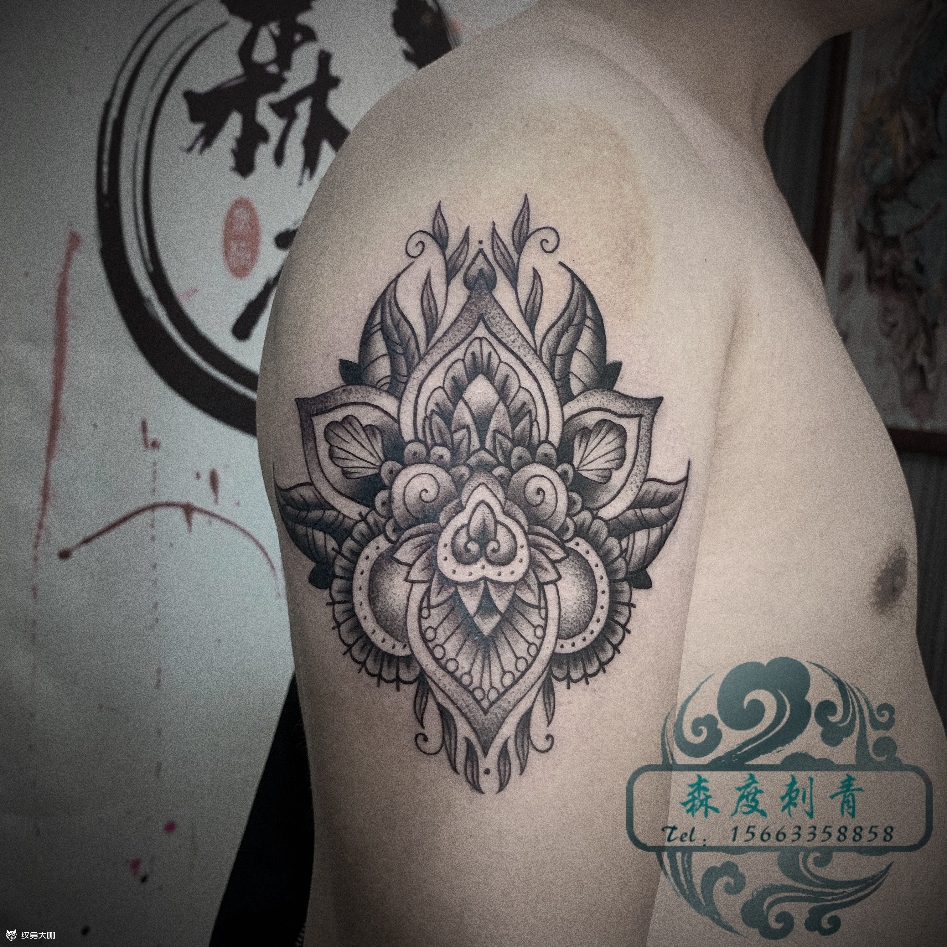 曼陀罗_纹身图案手稿图片_vx 471392979的纹身作品集