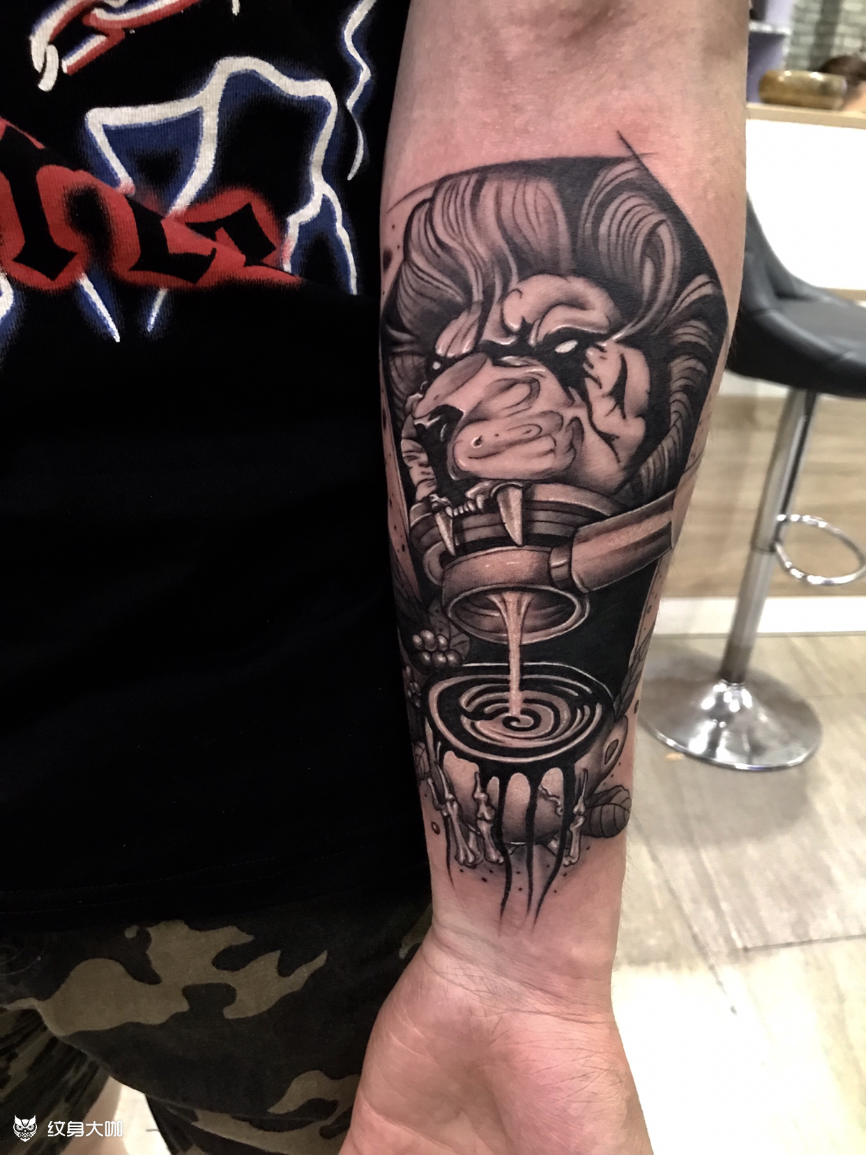 咖啡师的纹身