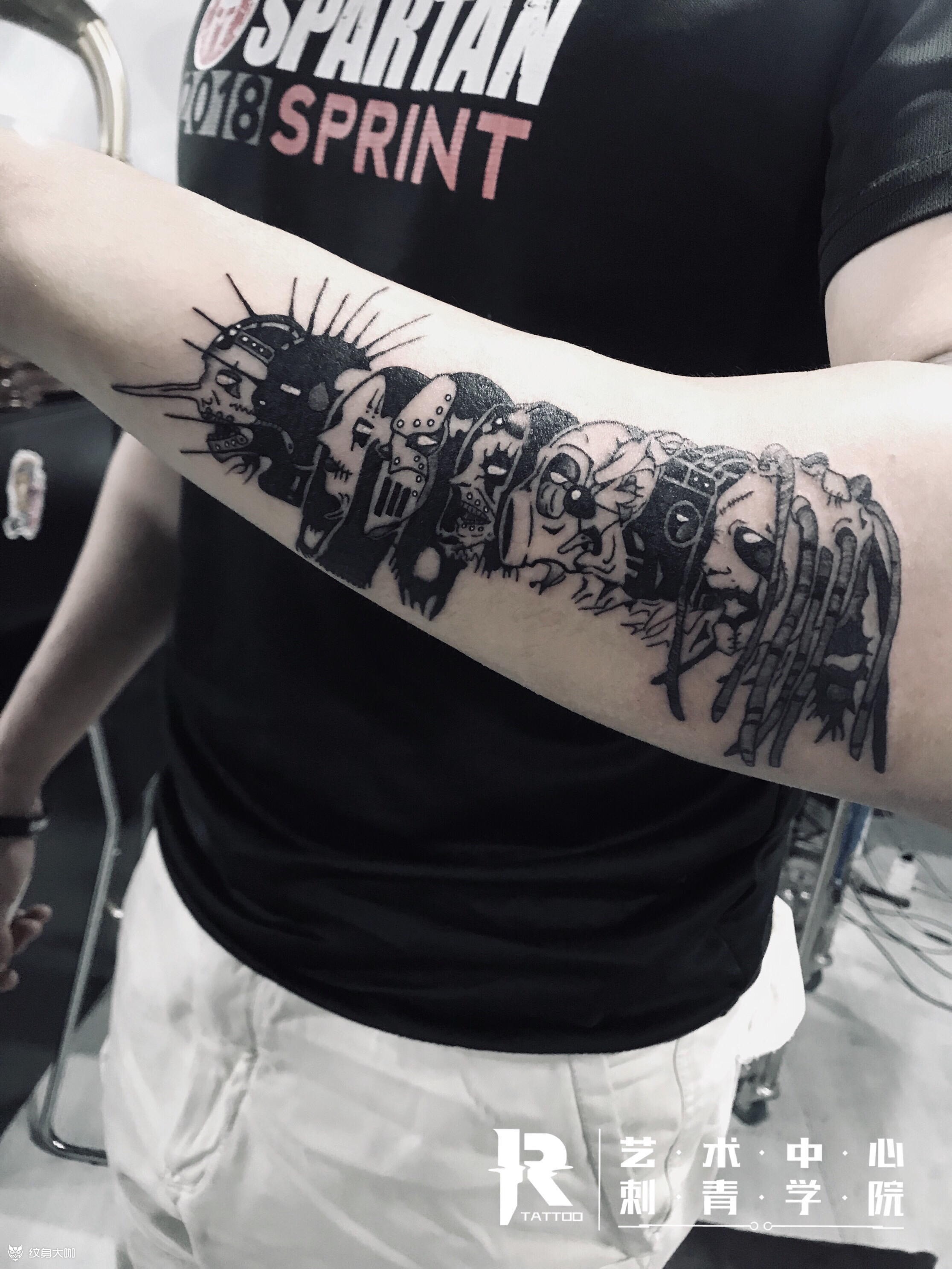 slipknot乐队_纹身图案手稿图片_大武tattoo的纹身作品集