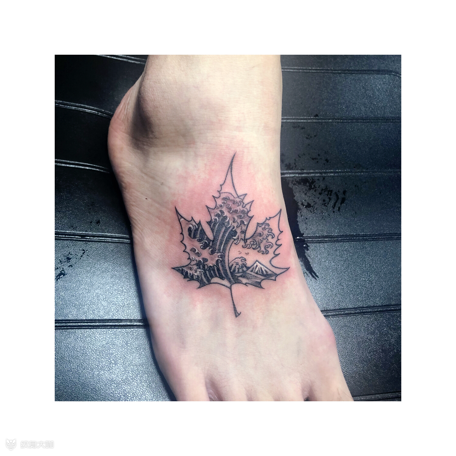 枫叶_纹身图案手稿图片_朱训东的纹身作品集