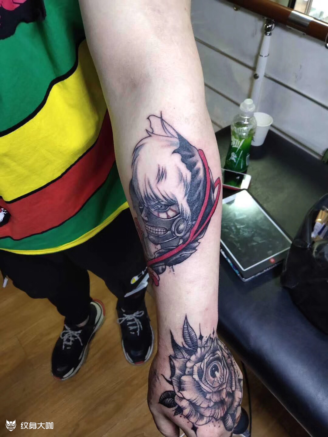 金木研_纹身图案手稿图片_绵绵的纹身作品集