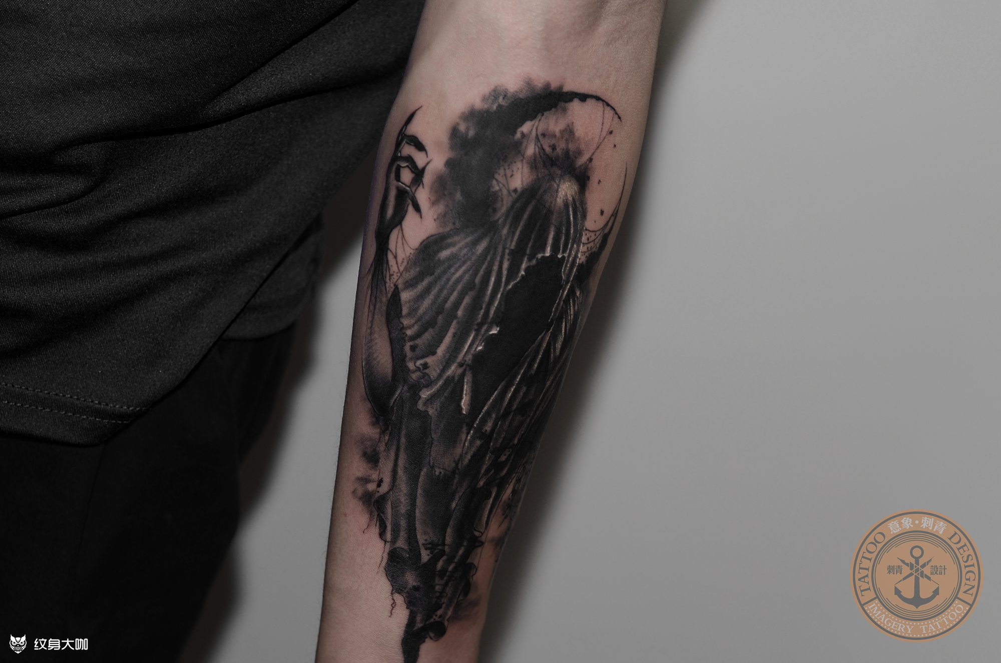 暗黑遮盖_纹身图案手稿图片_ z的纹身作品集