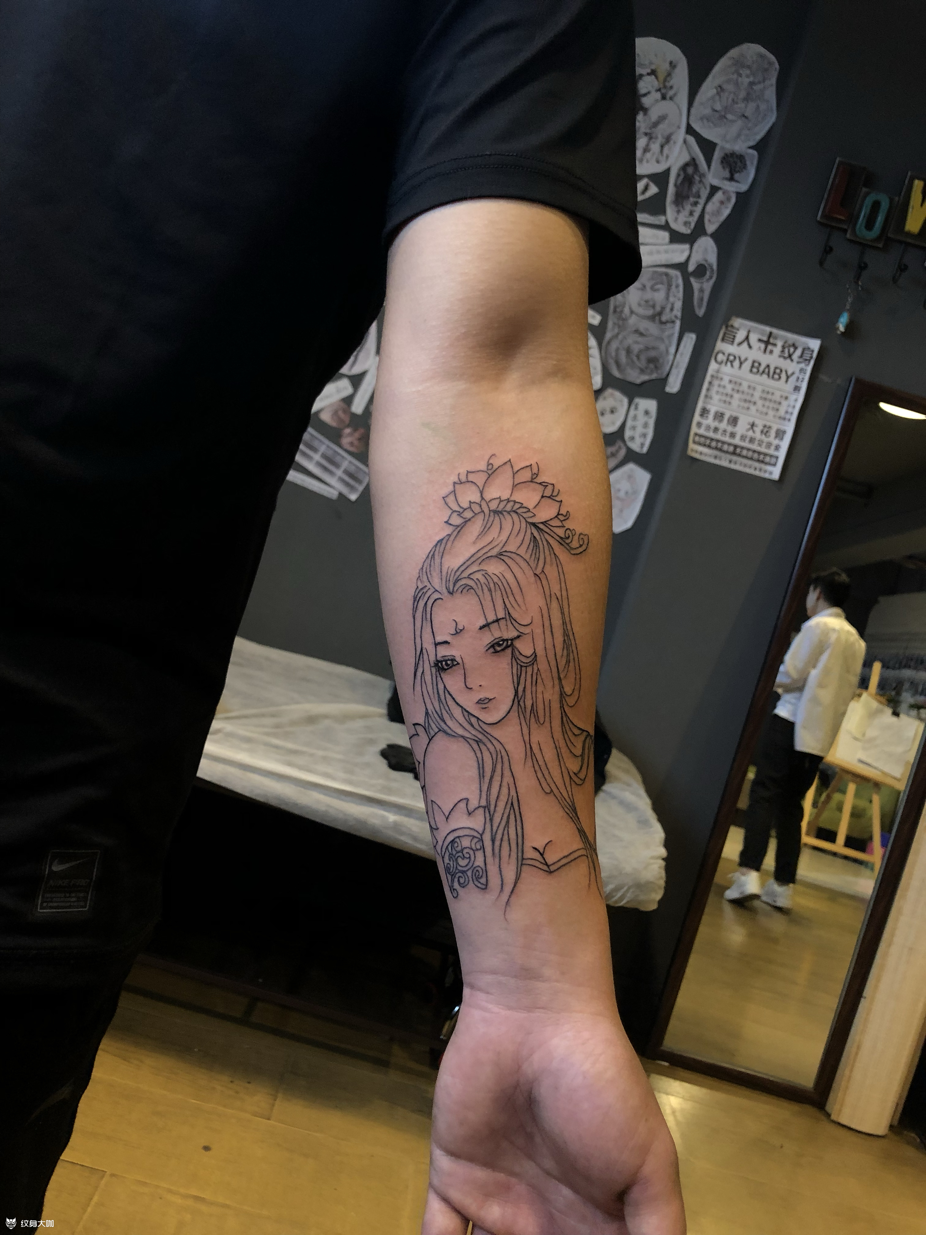 艺妓_纹身图案手稿图片_陆正巧的纹身作品集