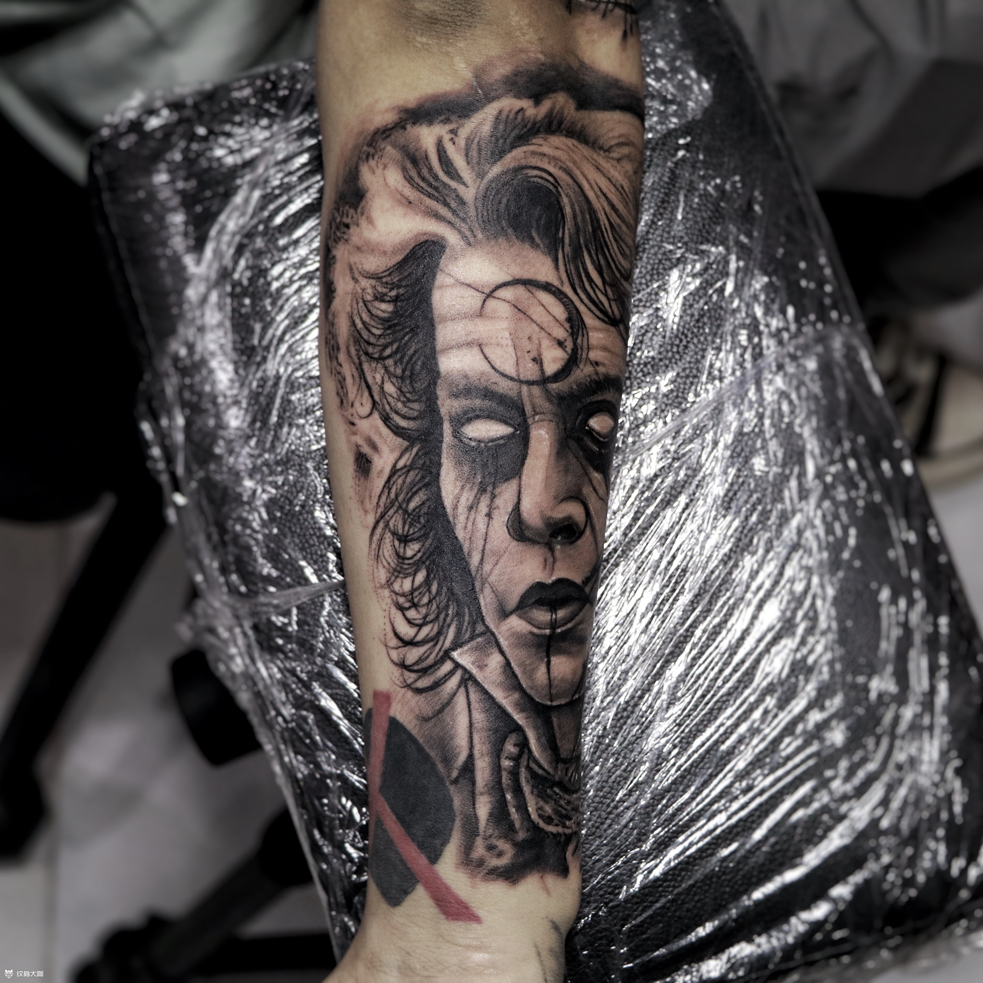 理发师陶德_纹身图案手稿图片_皓龙的纹身作品集