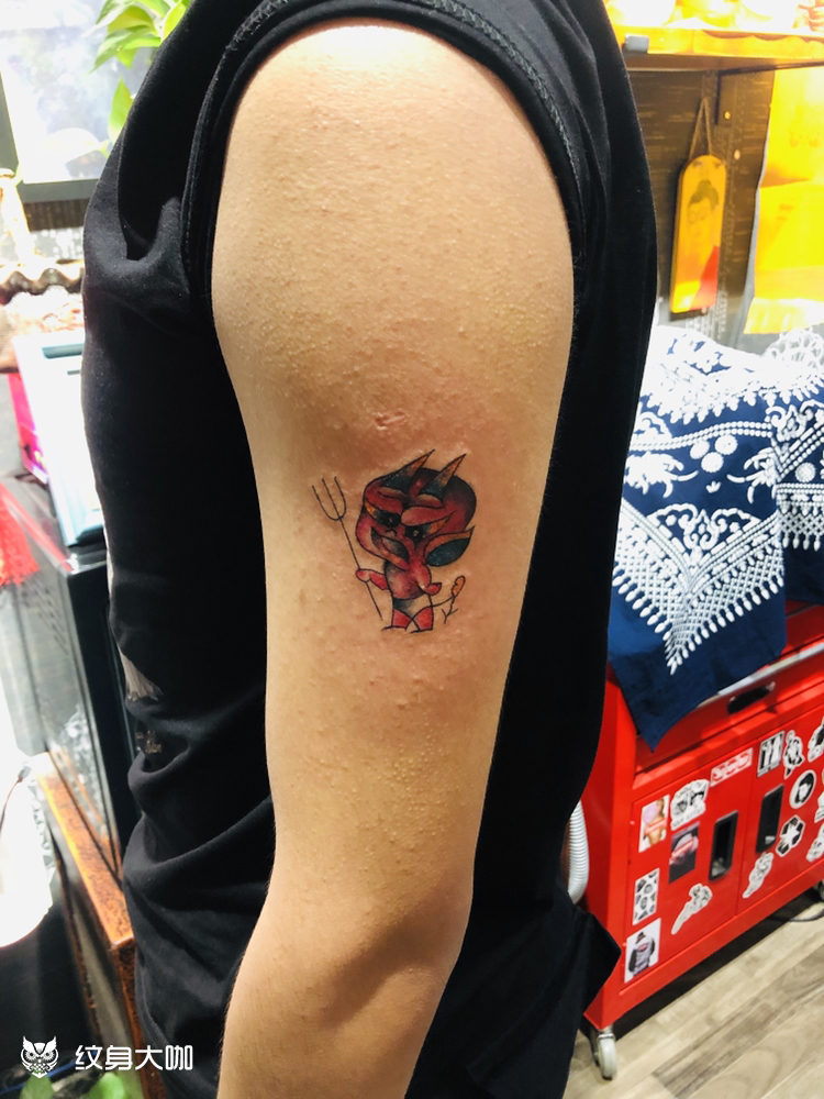 小鬼_纹身图案手稿图片_龙门飞甲的纹身作品集