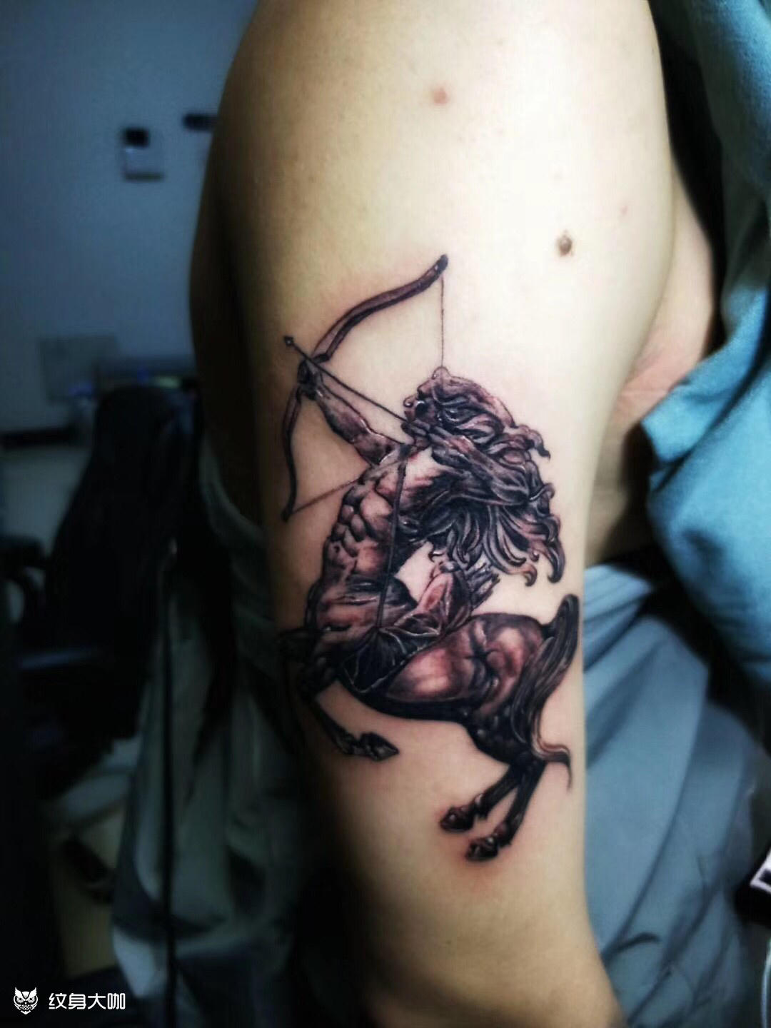 射手座_纹身图案手稿图片_邢杨的纹身作品集