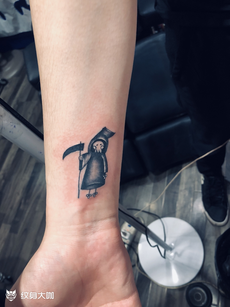 小鬼_纹身图案手稿图片_龙门飞甲的纹身作品集