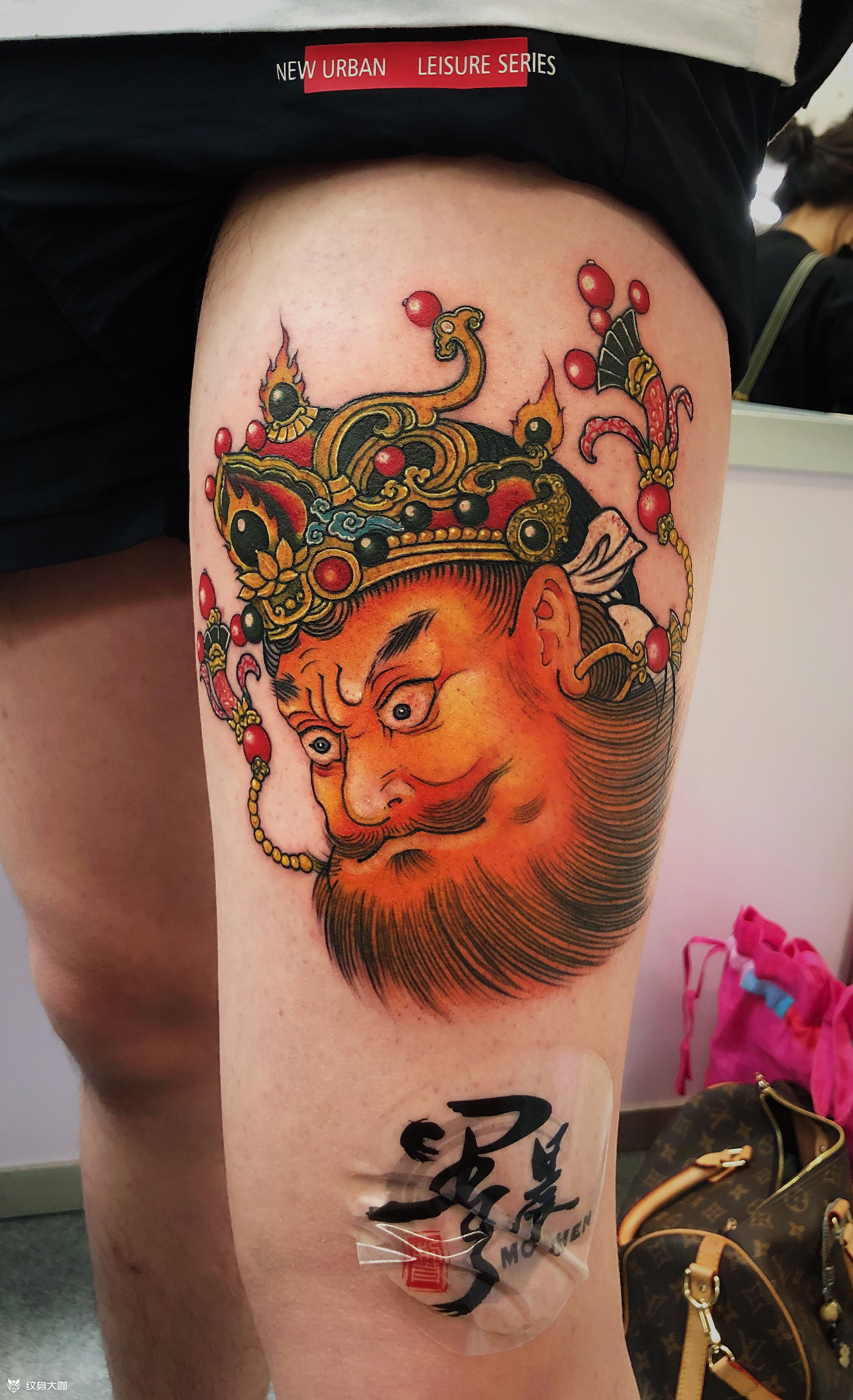 广目天王_纹身图案手稿图片_墨晨的纹身作品集