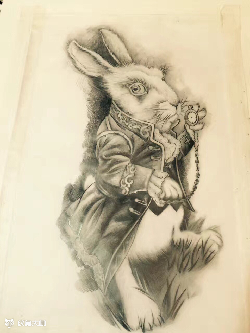 兔子92_纹身图案手稿图片_刘鑫的纹身作品集