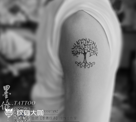 生命树tattoo_纹身图案手稿图片_墨舞-岩强的纹身作品集